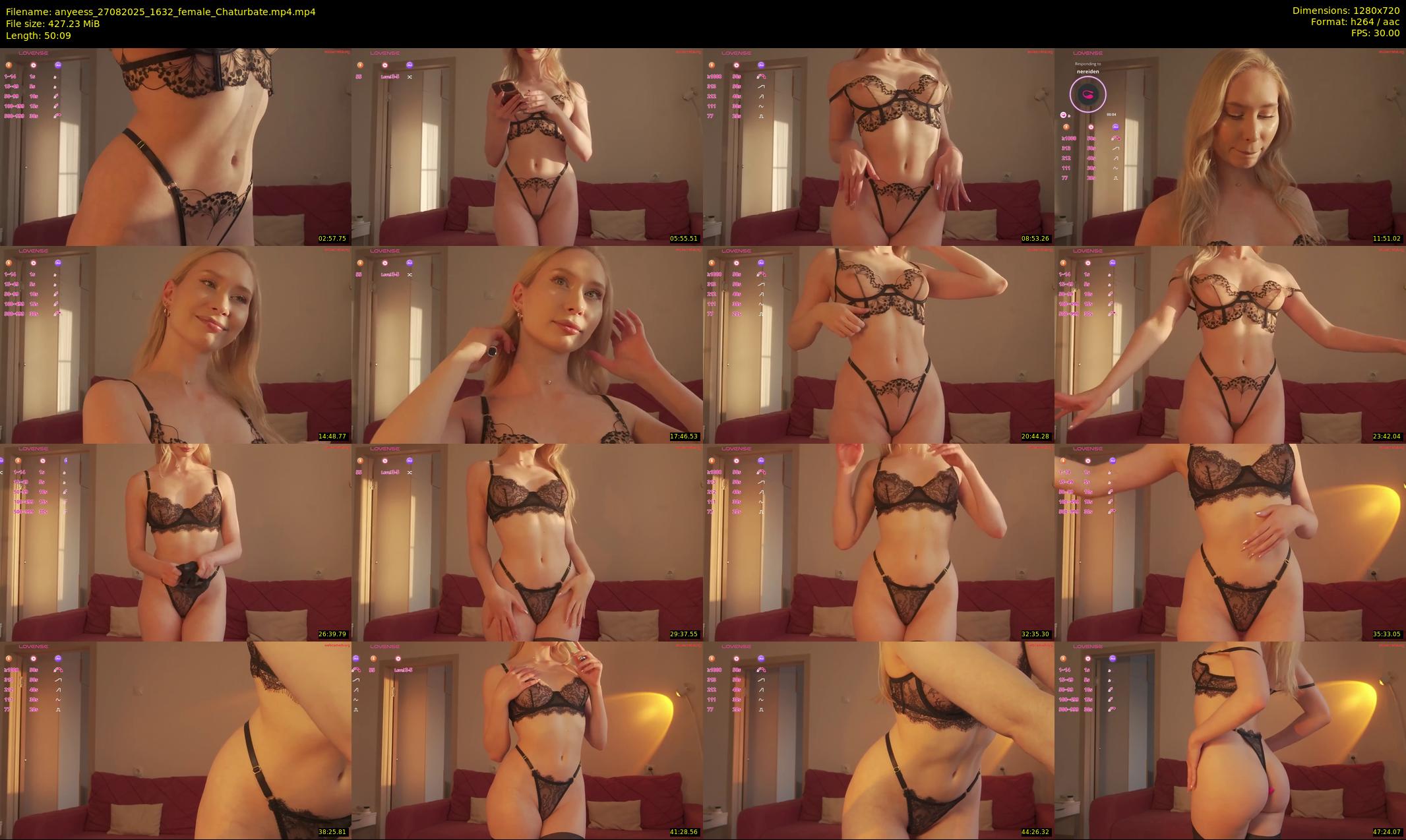 anyeess — 51 minute Chaturbate female cam show recording, 720p, Aug 27, 2025