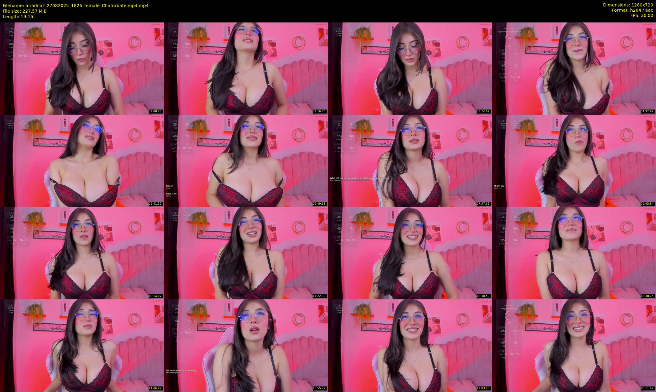 ariadnaz — 20 minute Chaturbate female cam show recording, 720p, Aug 27, 2025