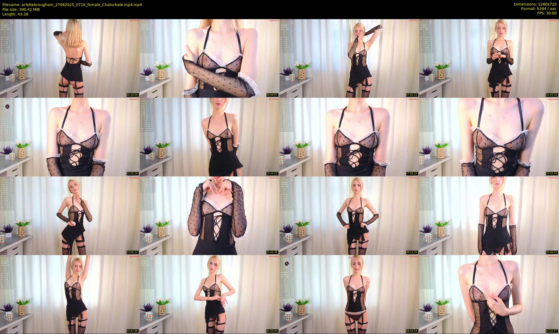 arlettebrougham — 44 minute Chaturbate female cam show recording, 720p, Aug 27, 2025
