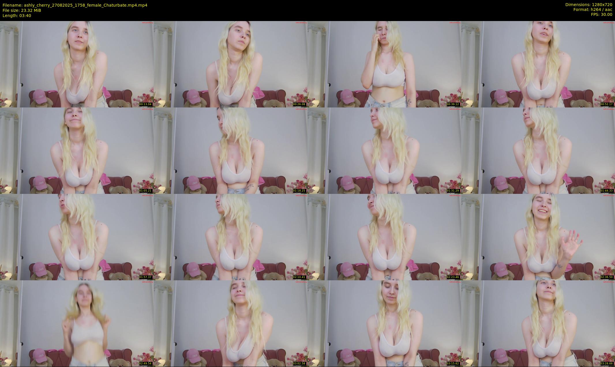 ashly_cherry — 4 minute Chaturbate female cam show recording, 720p, Aug 27, 2025