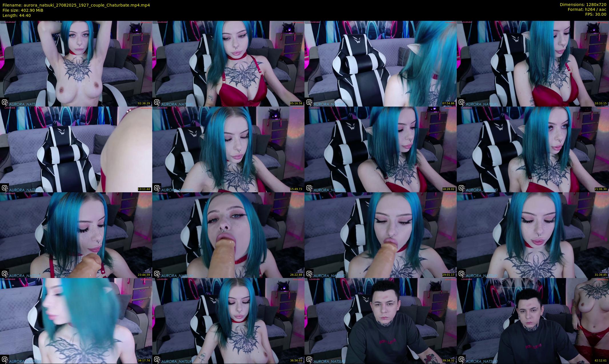 aurora_natsuki — 45 minute Chaturbate couple cam show recording, 720p, Aug 27, 2025