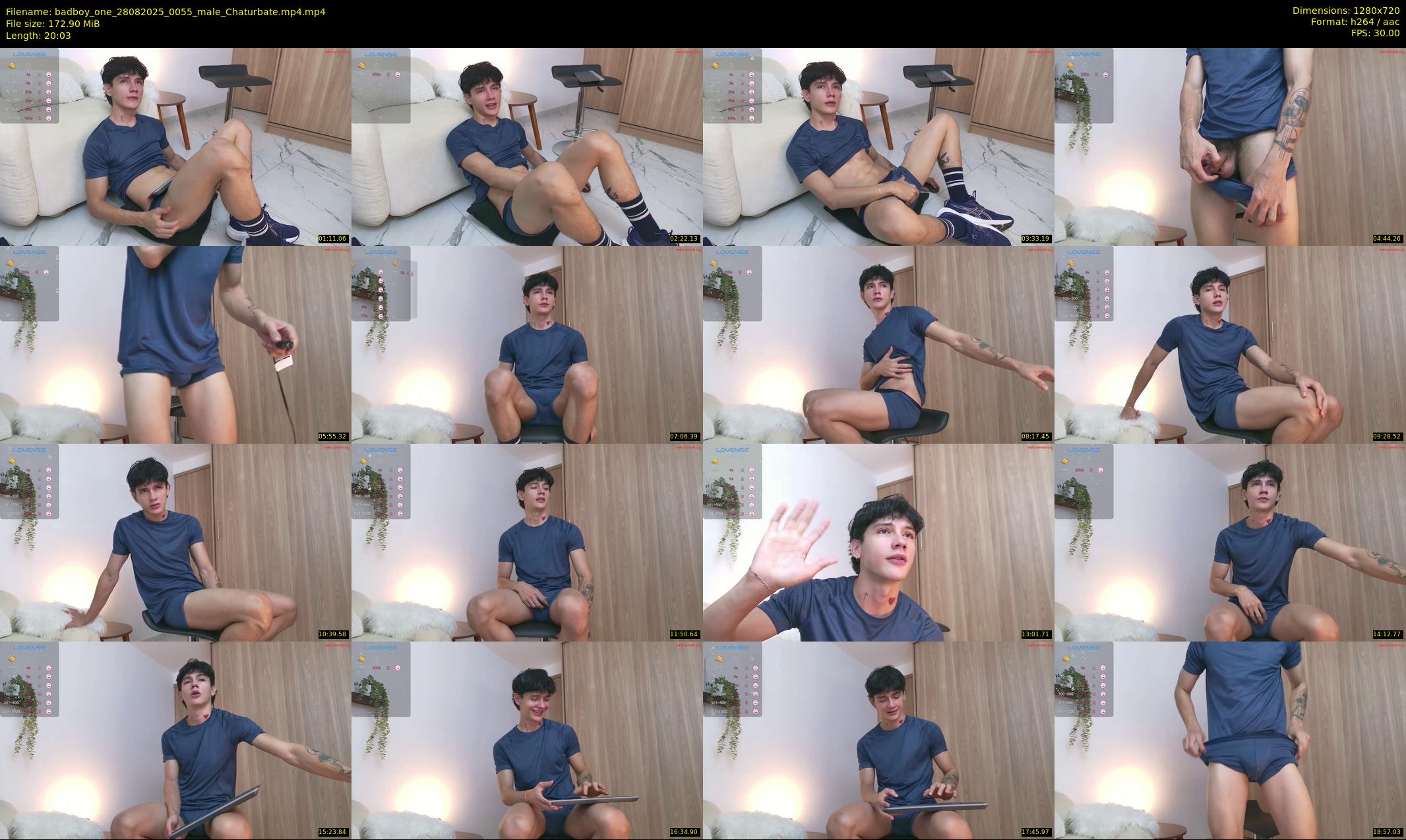 badboy_one — 21 minute Chaturbate male cam show recording, 720p, Aug 28, 2025