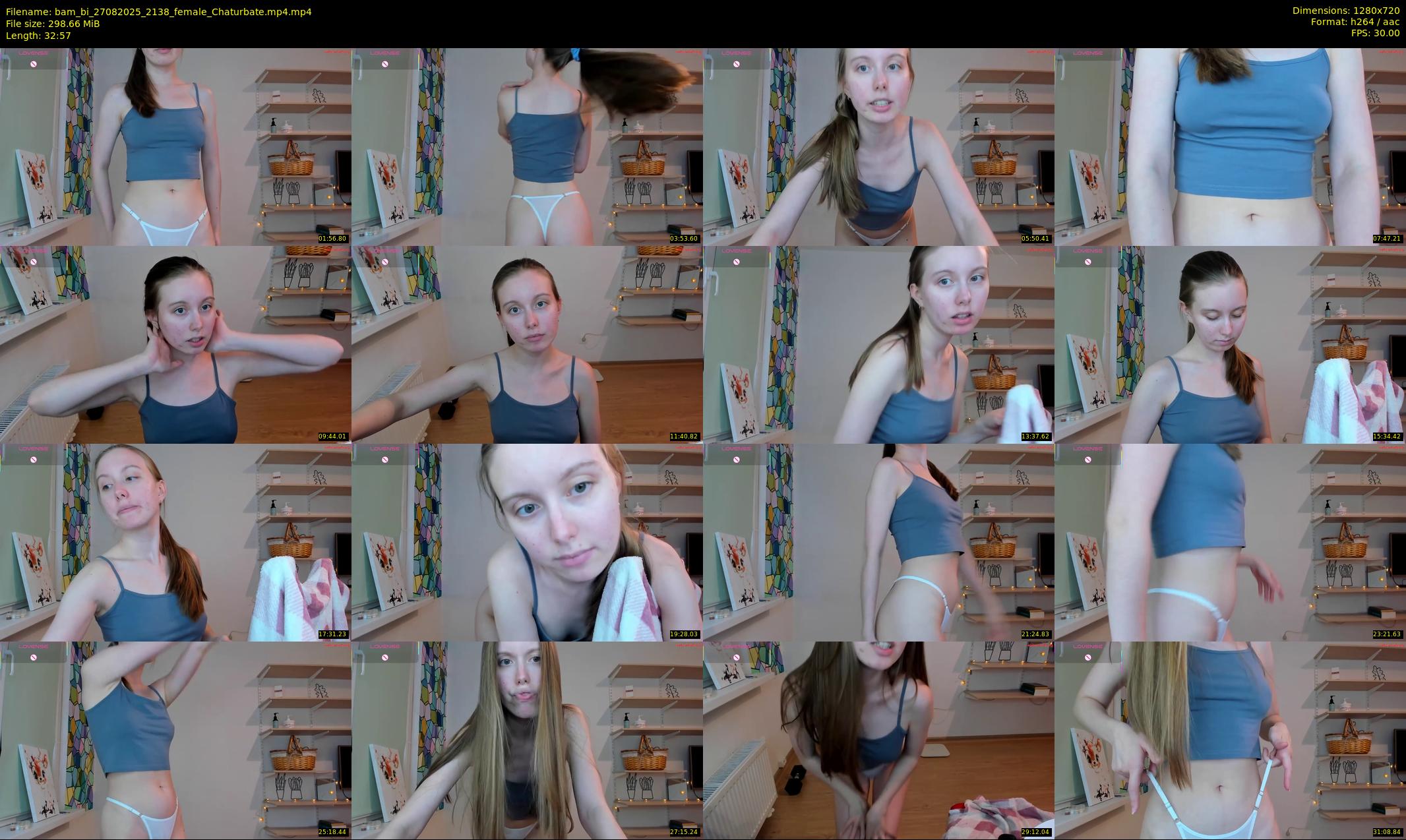 bam_bi — 33 minute Chaturbate female cam show recording, 720p, Aug 27, 2025