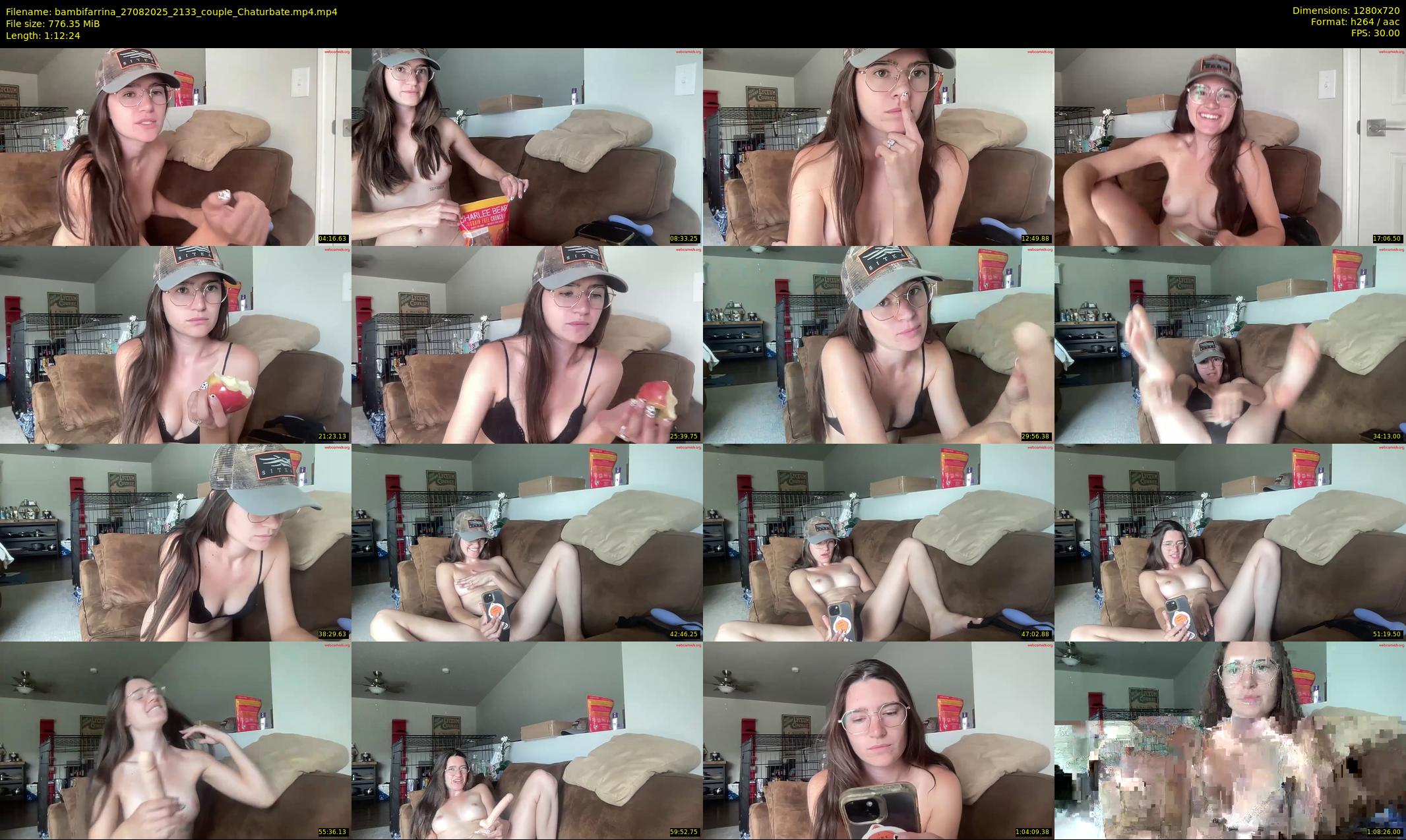 bambifarrina — 73 minute Chaturbate couple cam show recording, 720p, Aug 27, 2025