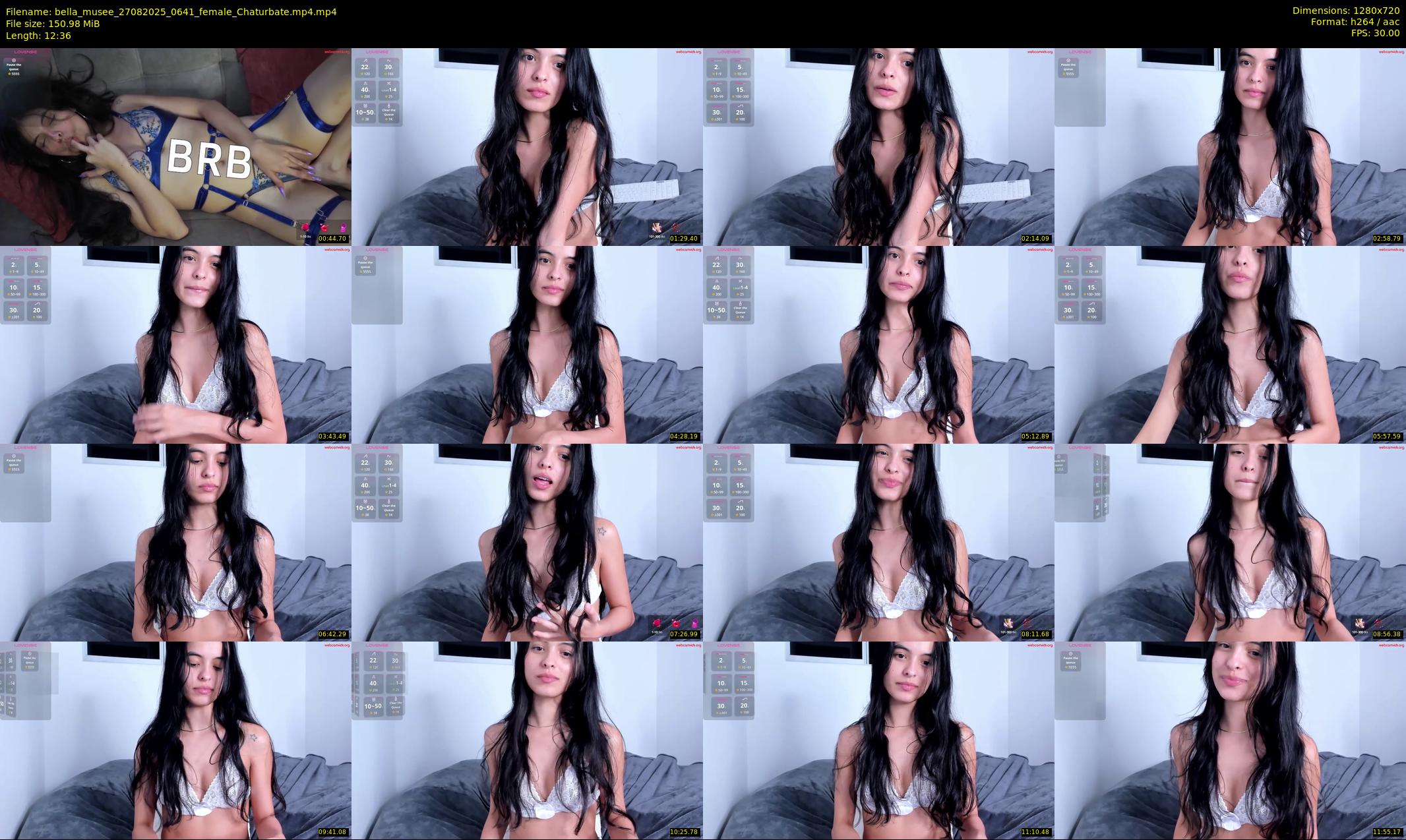 bella_musee — 13 minute Chaturbate female cam show recording, 720p, Aug 27, 2025