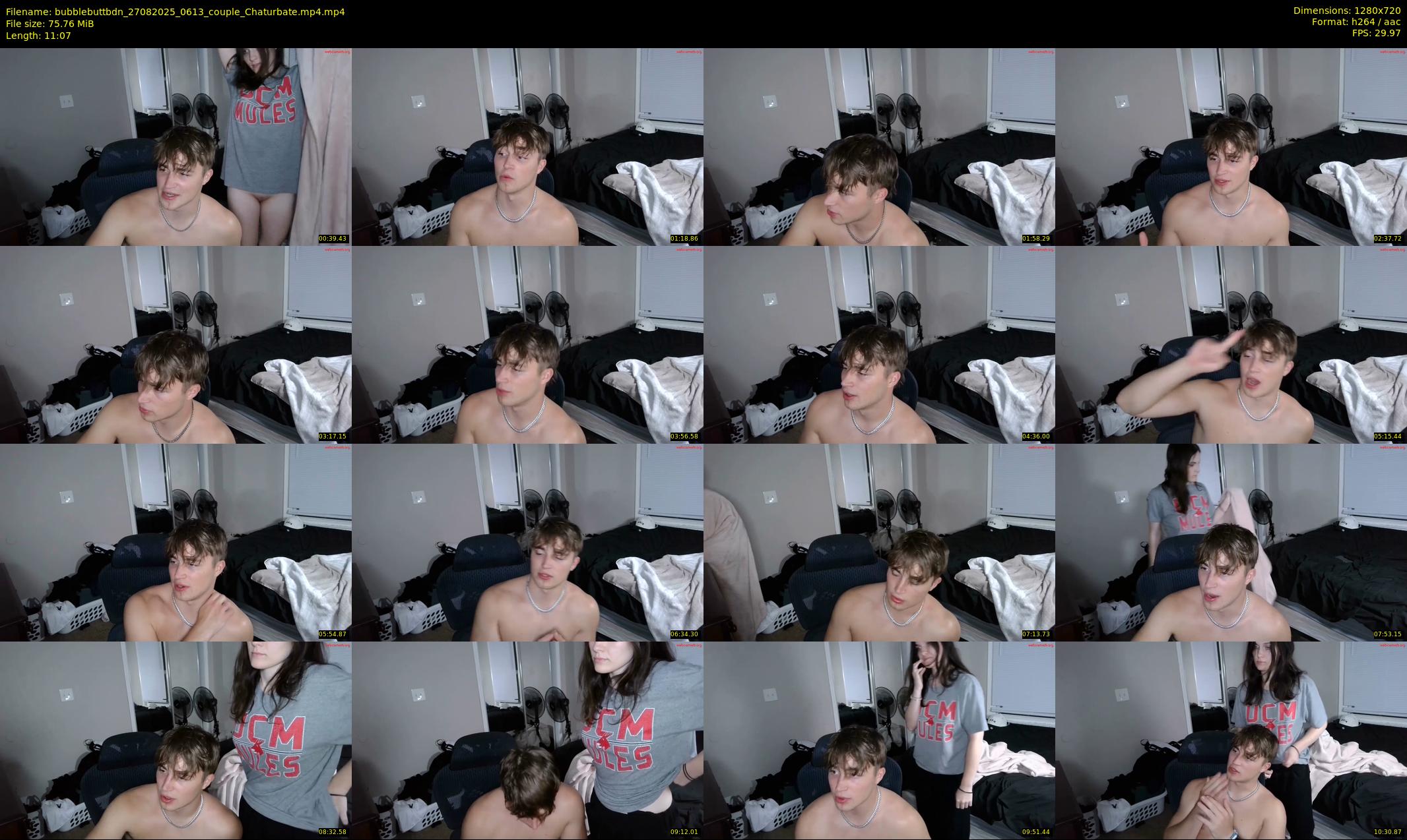 bubblebuttbdn — 12 minute Chaturbate male cam show recording, 720p, Aug 27, 2025