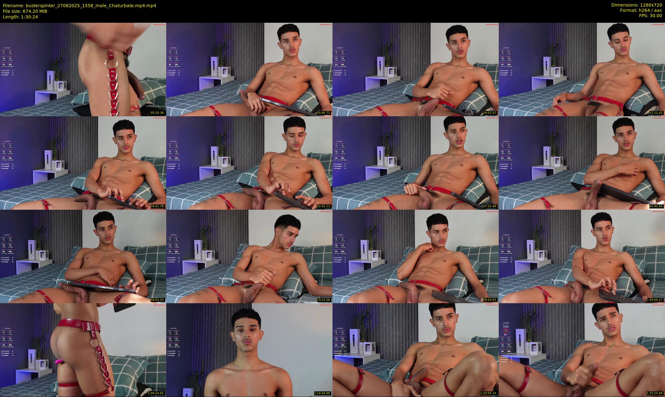 busterspinter — 91 minute Chaturbate male cam show recording, 720p, Aug 27, 2025