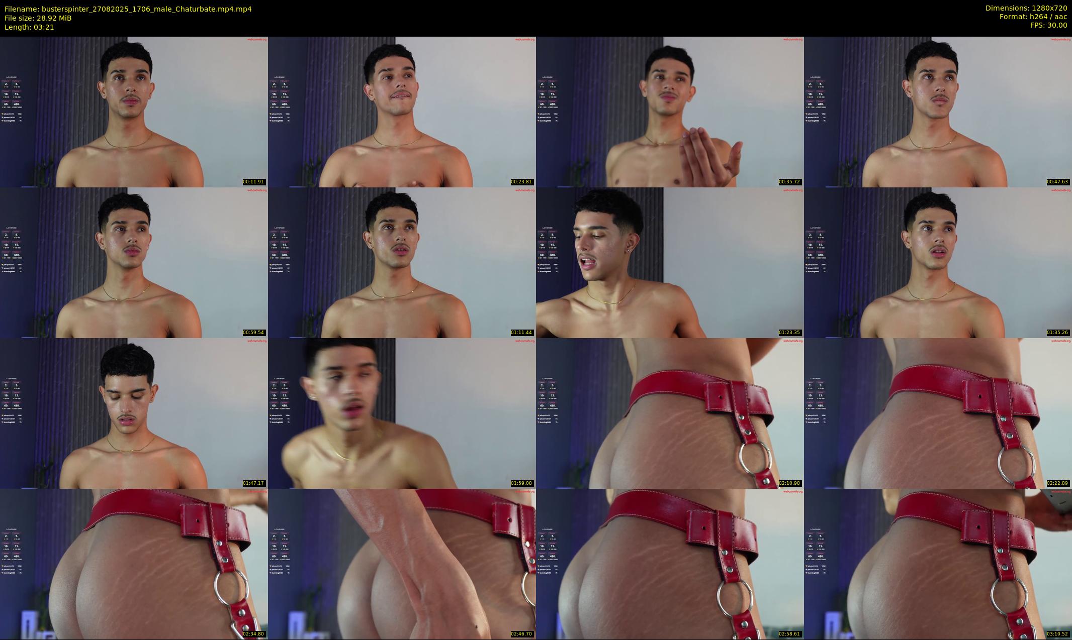 busterspinter — 4 minute Chaturbate male cam show recording, 720p, Aug 27, 2025