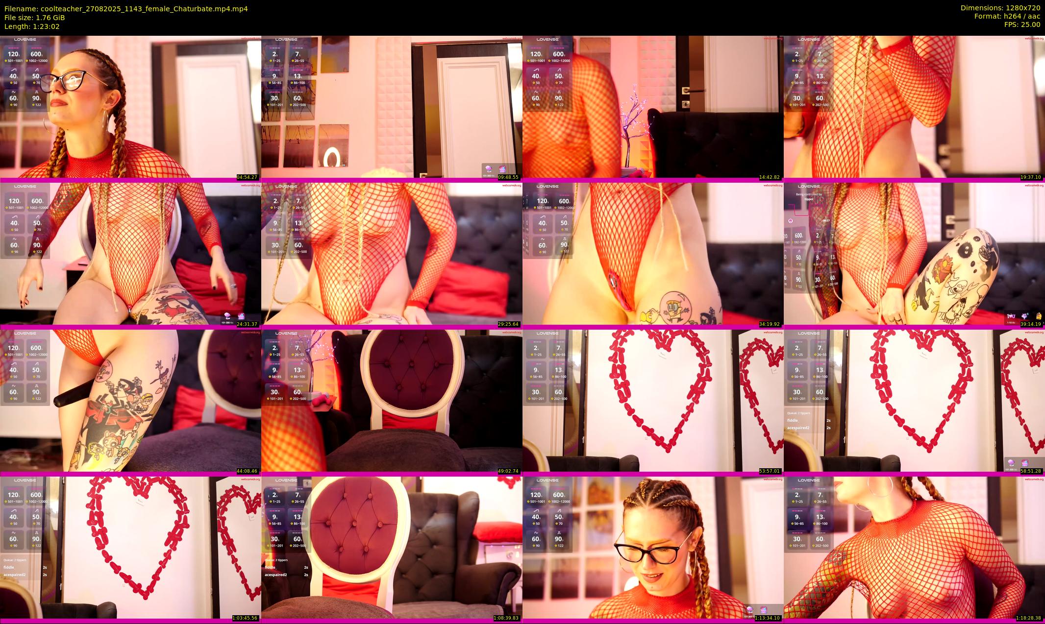 coolteacher — 84 minute Chaturbate female cam show recording, 720p, Aug 27, 2025