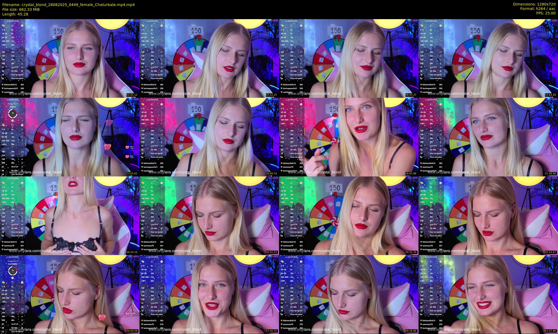 crystal_blond — 46 minute Chaturbate female cam show recording, 720p, Aug 28, 2025