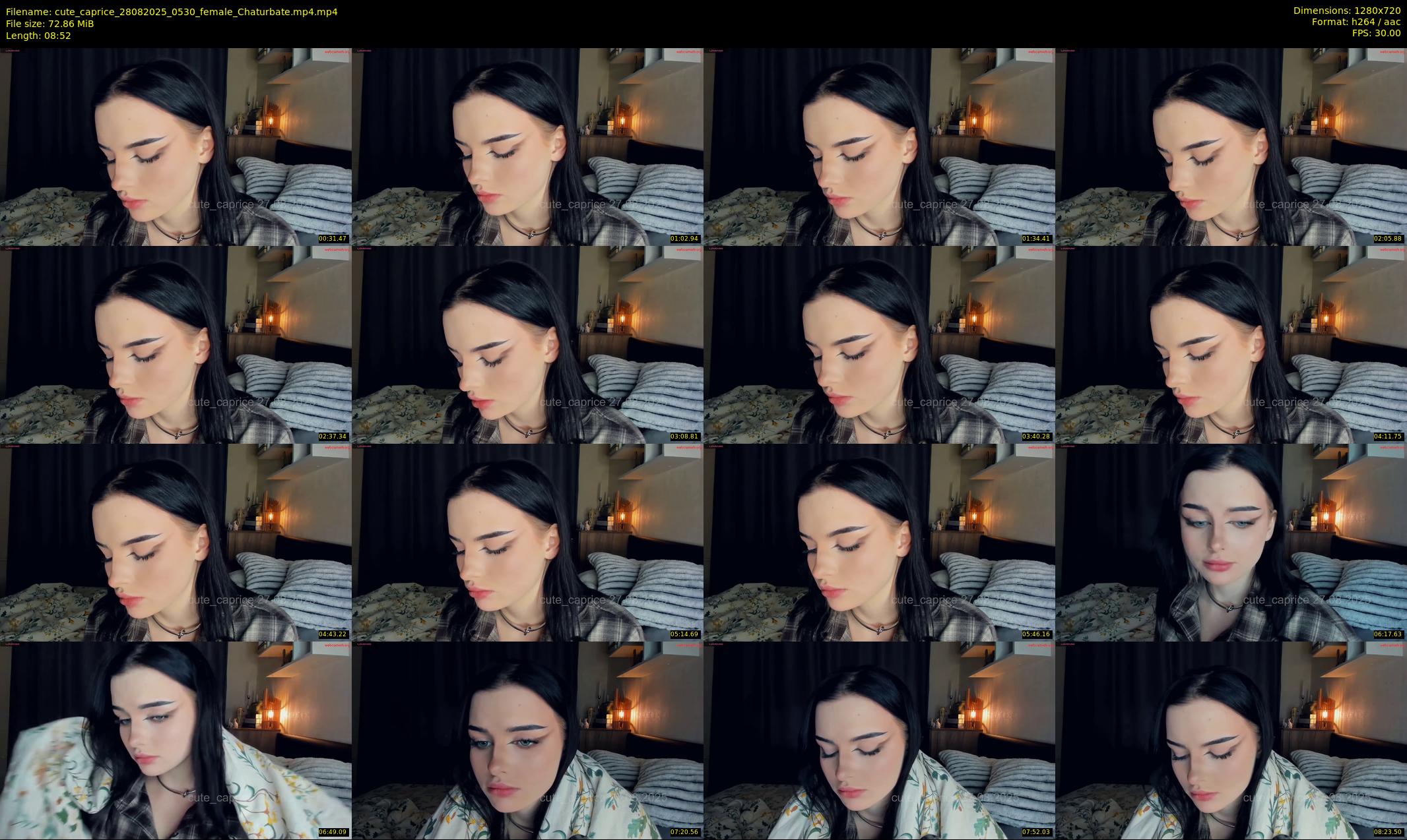 cute_caprice — 9 minute Chaturbate female cam show recording, 720p, Aug 28, 2025