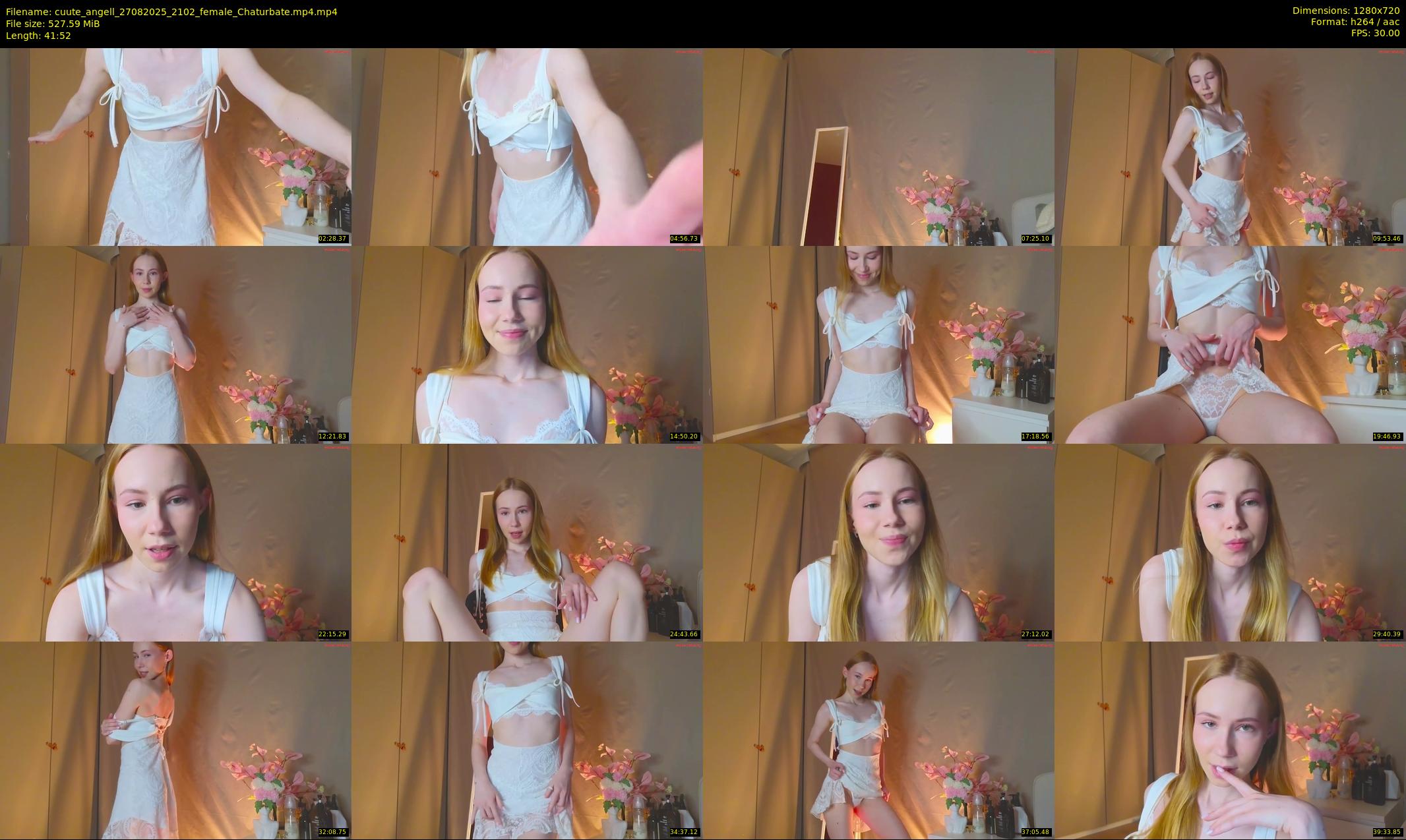 cuute_angell — 42 minute Chaturbate female cam show recording, 720p, Aug 27, 2025