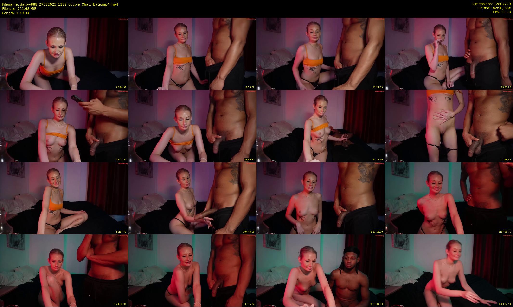 daisyy888 — 110 minute Chaturbate couple cam show recording, 720p, Aug 27, 2025