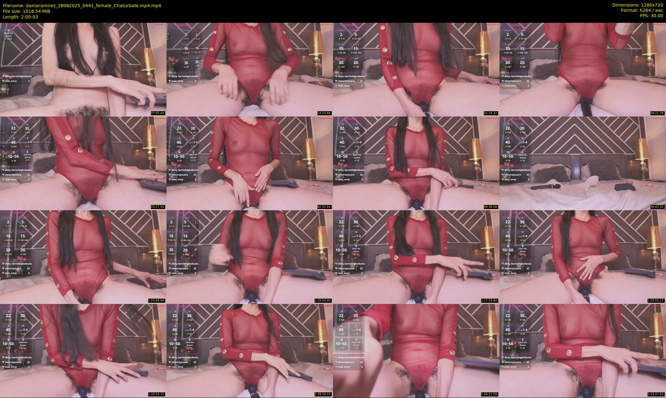 daniaramirez — 121 minute Chaturbate female cam show recording, 720p, Aug 28, 2025