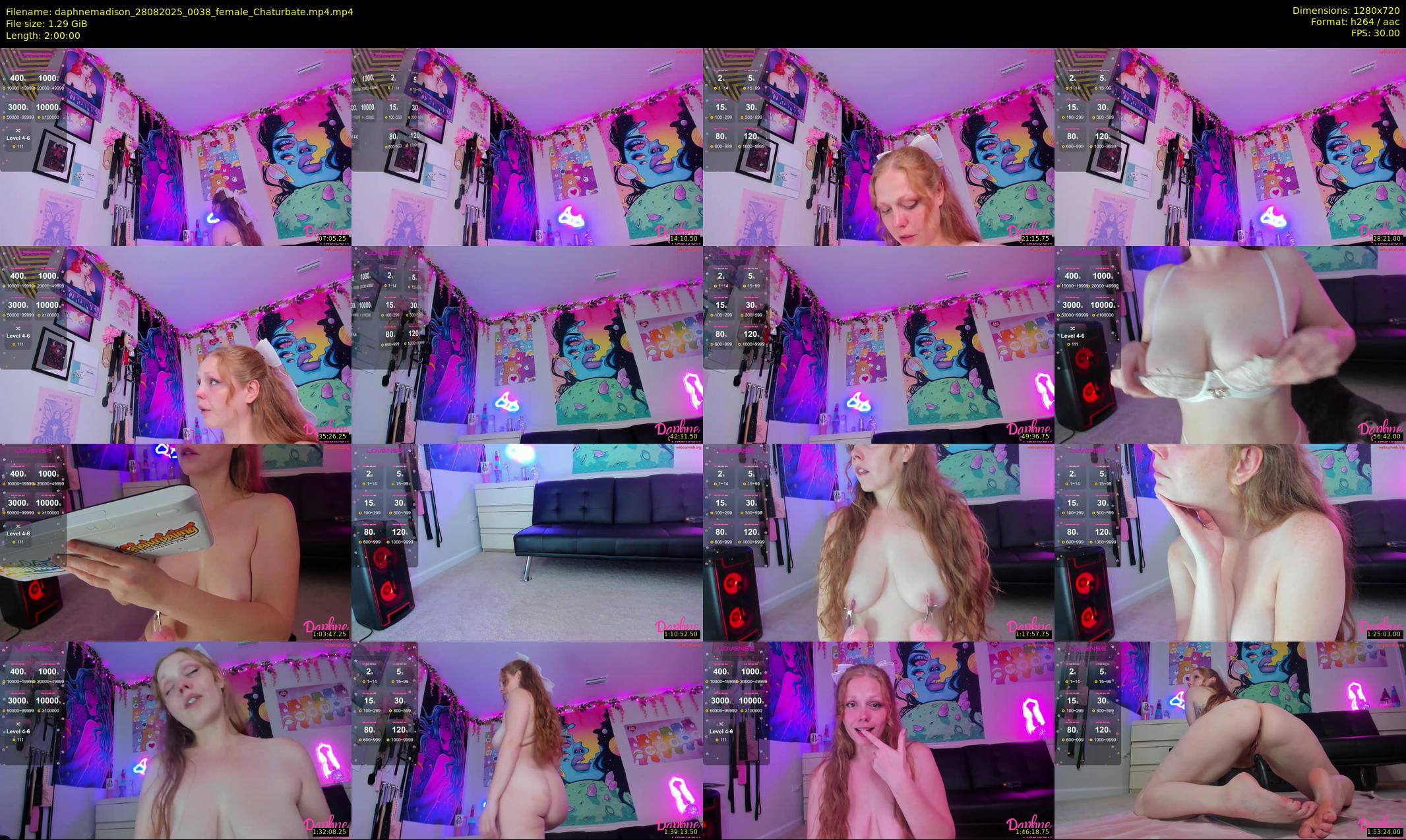 daphnemadison — 120 minute Chaturbate couple cam show recording, 720p, Aug 28, 2025