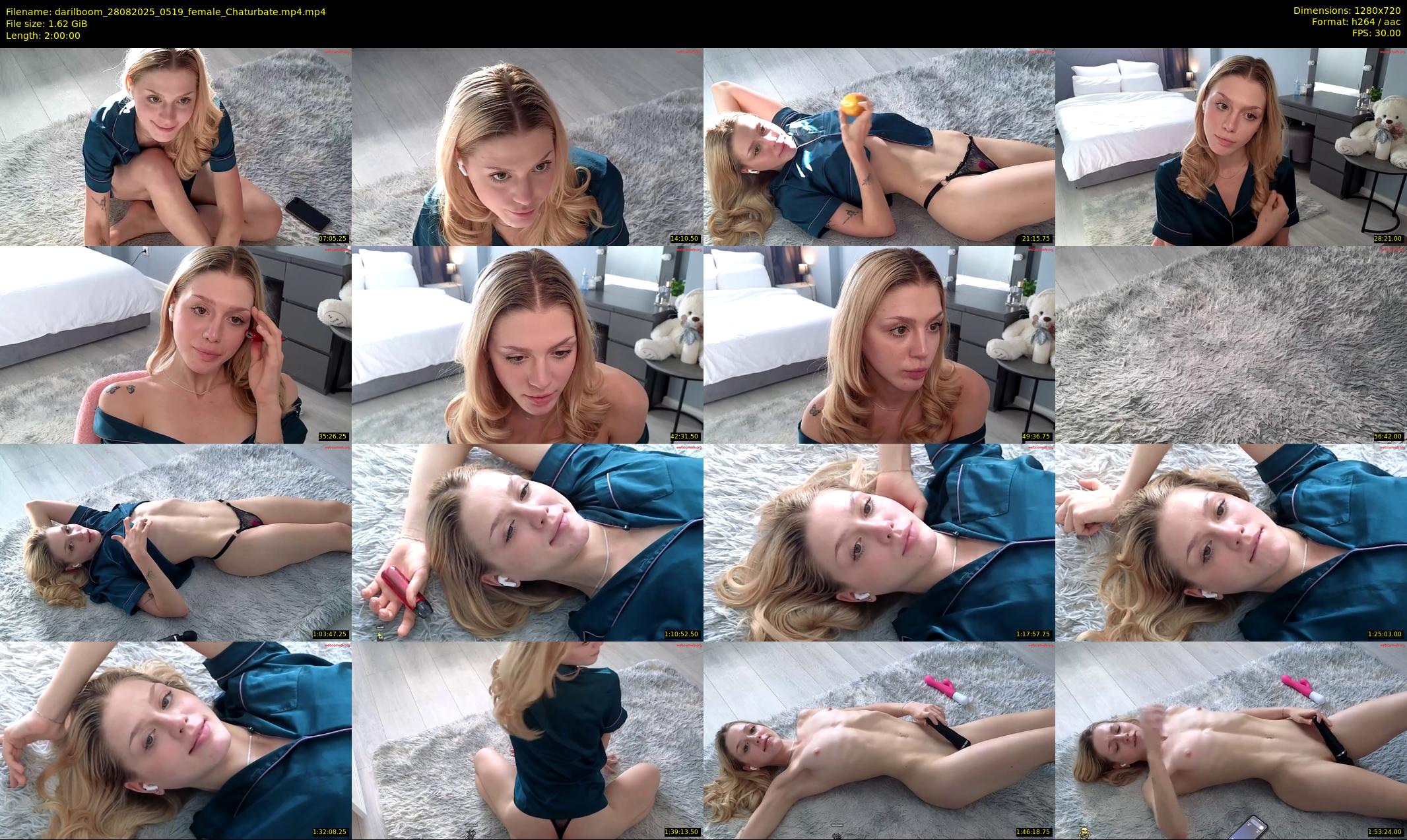 darilboom — 120 minute Chaturbate female cam show recording, 720p, Aug 28, 2025