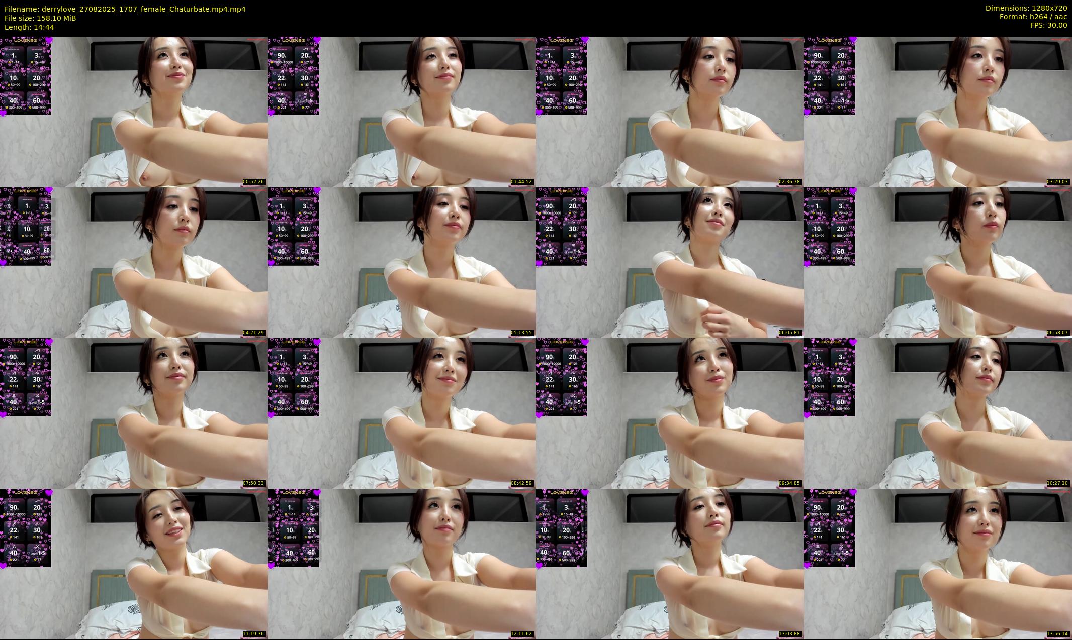 derrylove — 15 minute Chaturbate female cam show recording, 720p, Aug 27, 2025