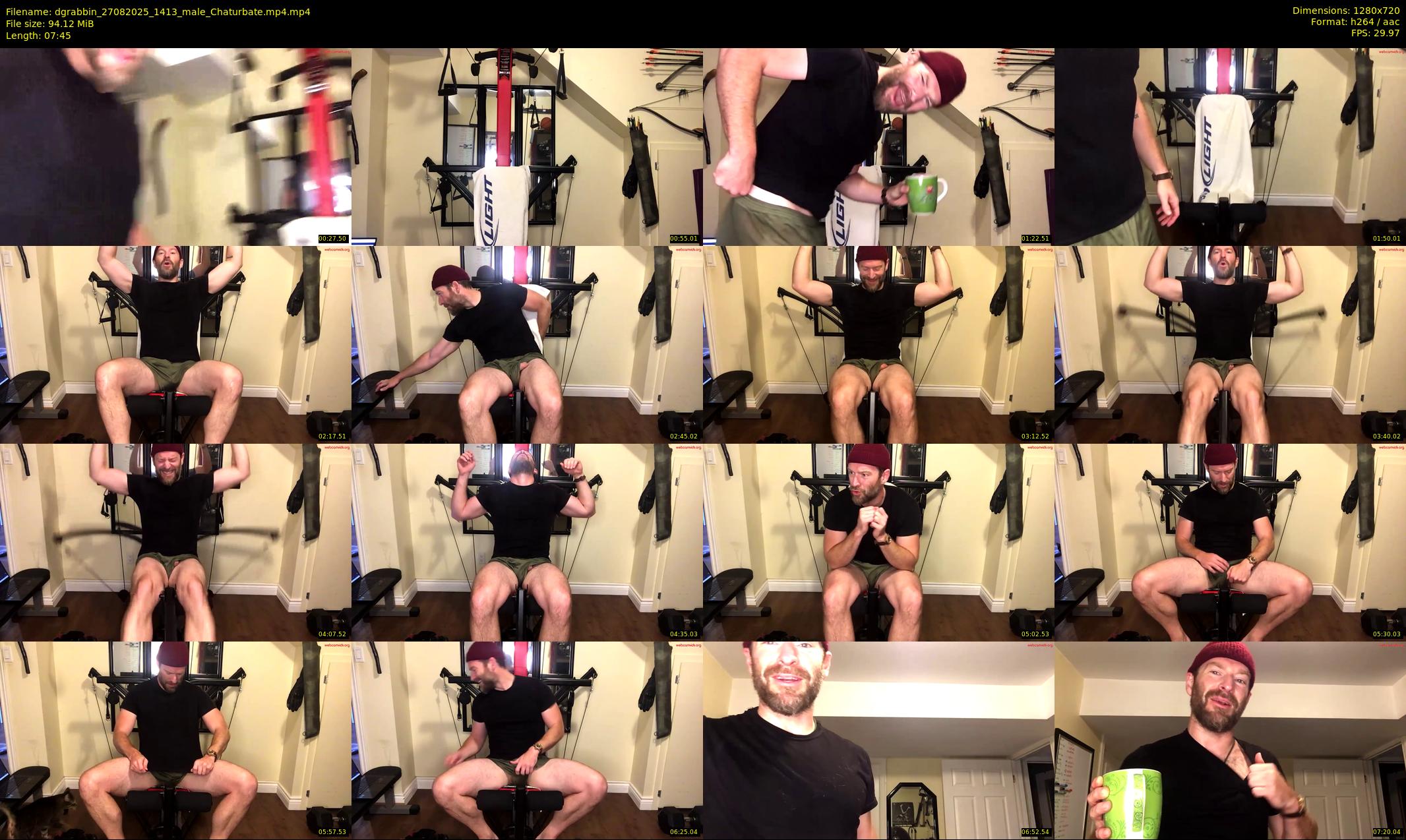 dgrabbin — 8 minute Chaturbate male cam show recording, 720p, Aug 27, 2025