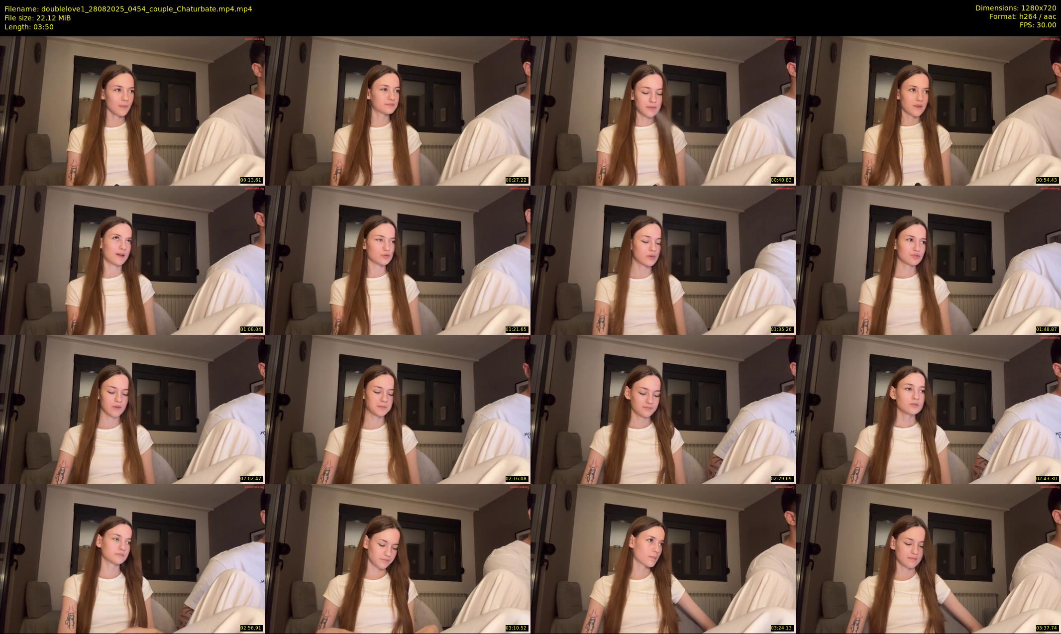 doublelove1 — 4 minute Chaturbate couple cam show recording, 720p, Aug 28, 2025