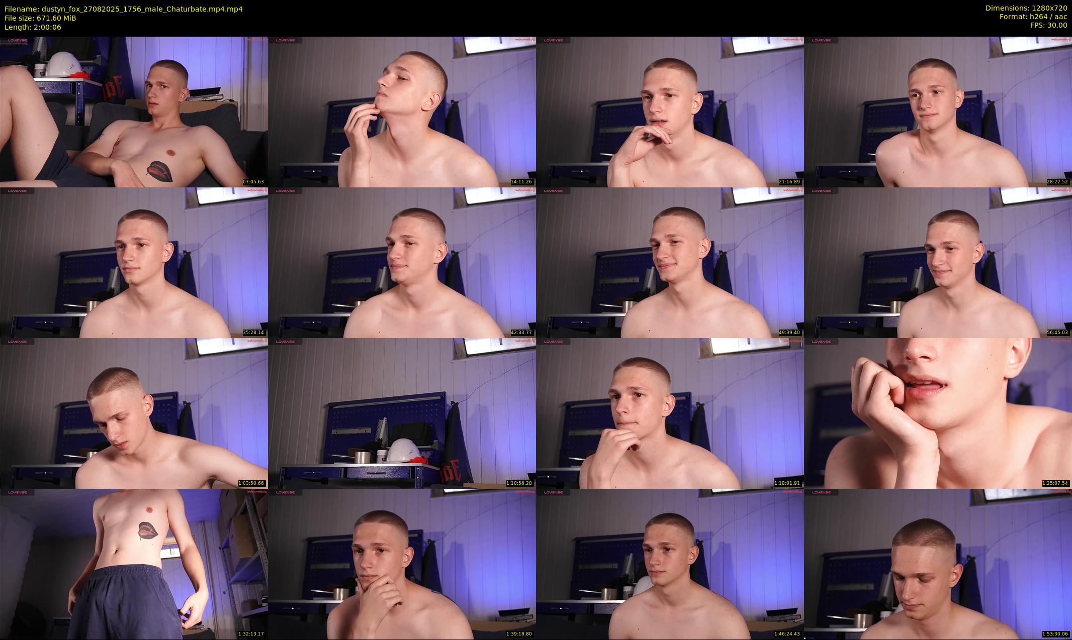 dustyn_fox — 121 minute Chaturbate male cam show recording, 720p, Aug 27, 2025