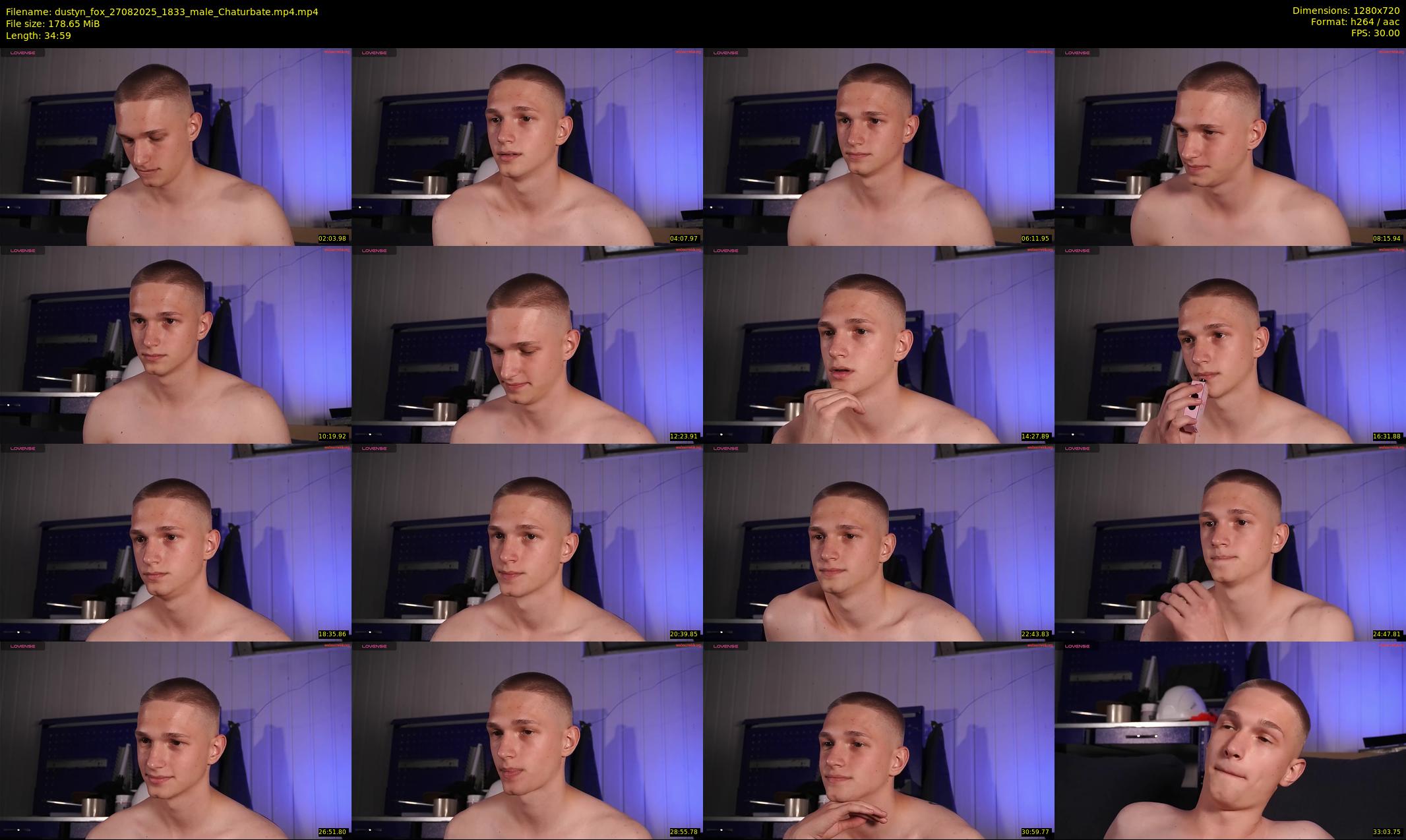 dustyn_fox — 35 minute Chaturbate male cam show recording, 720p, Aug 27, 2025