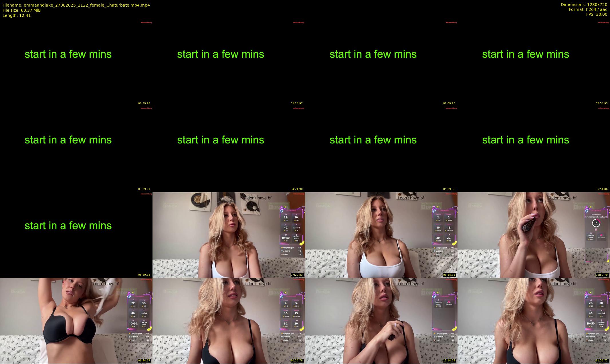 emmaandjake — 13 minute Chaturbate couple cam show recording, 720p, Aug 27, 2025