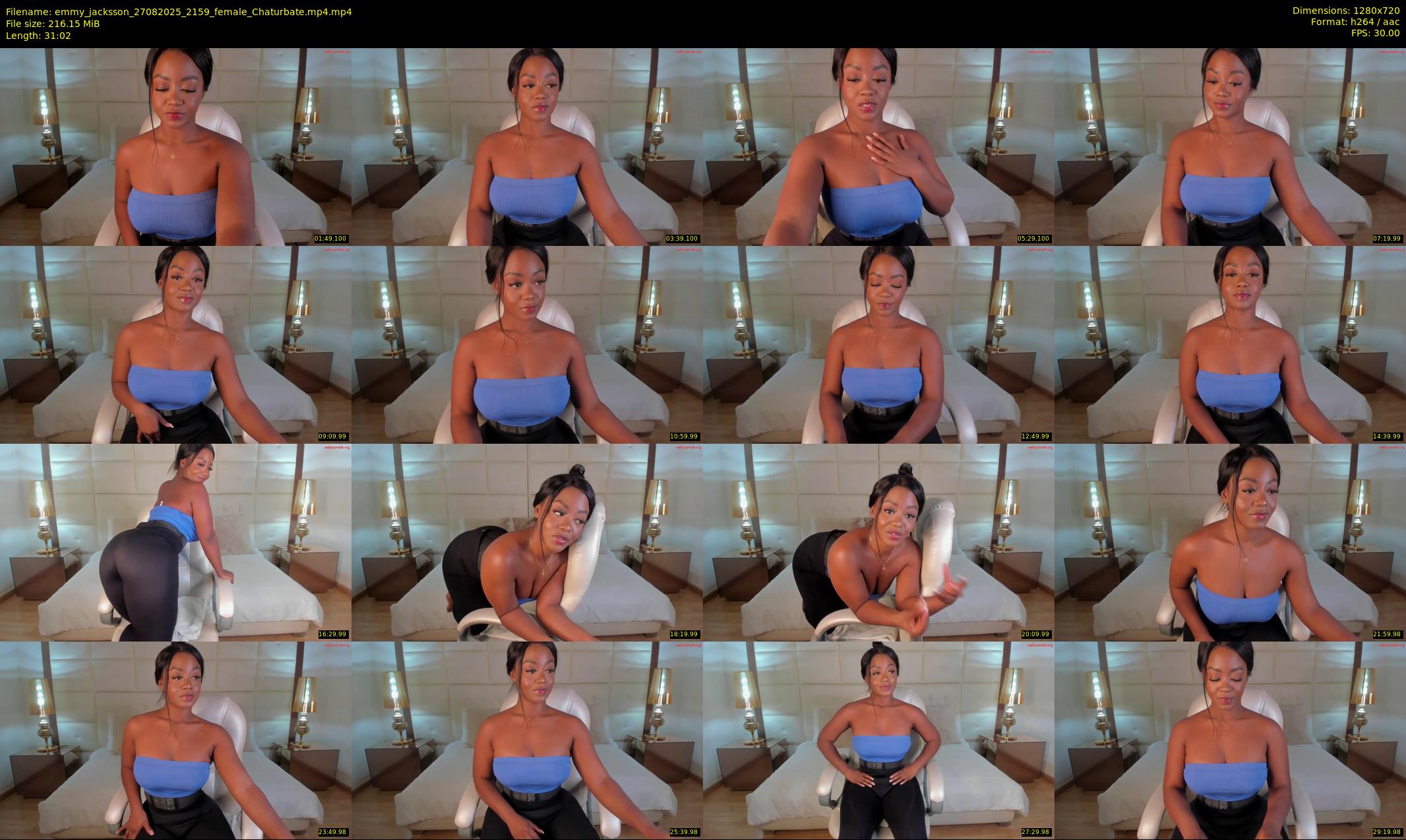 emmy_jacksson — 32 minute Chaturbate female cam show recording, 720p, Aug 27, 2025