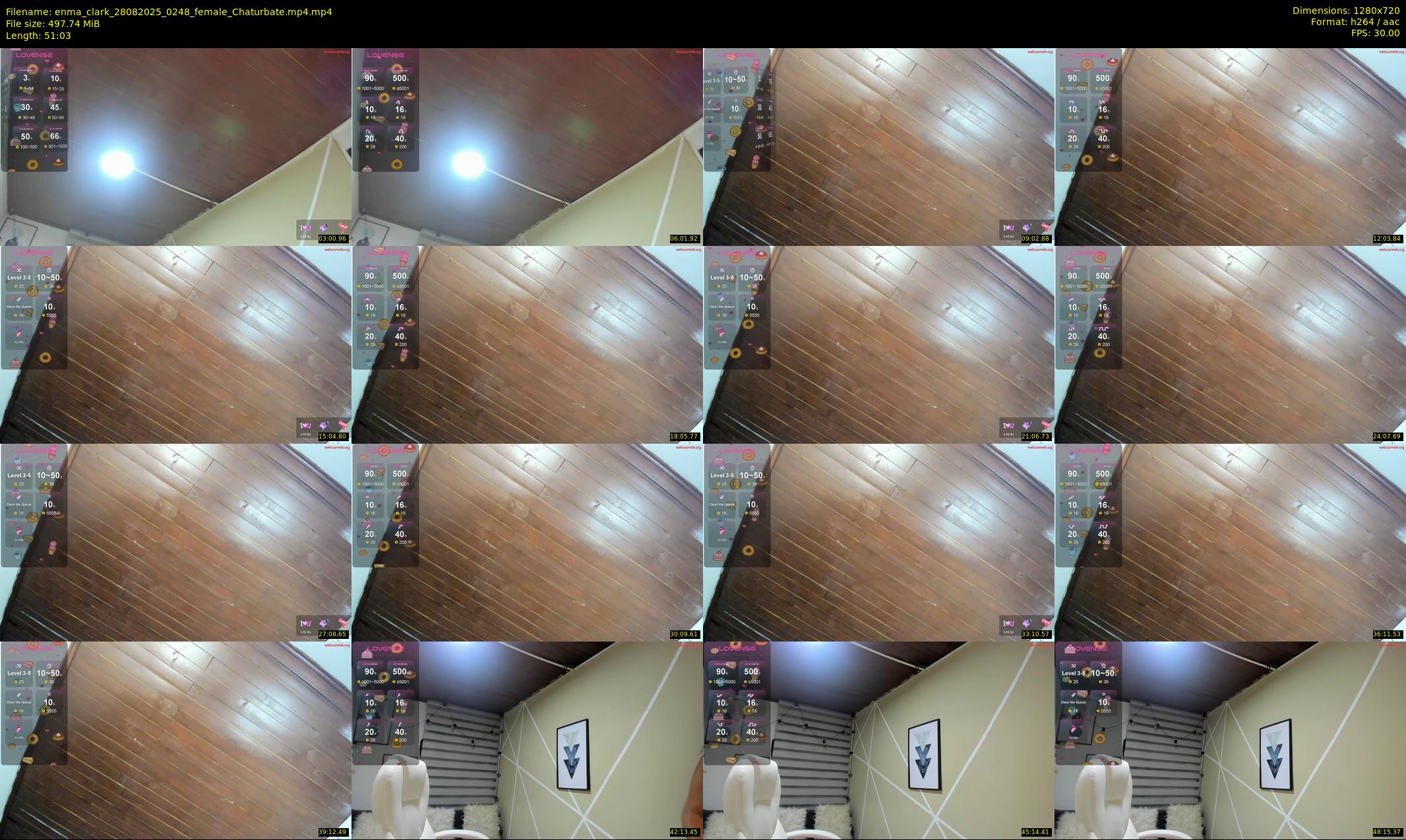 enma_clark — 52 minute Chaturbate female cam show recording, 720p, Aug 28, 2025