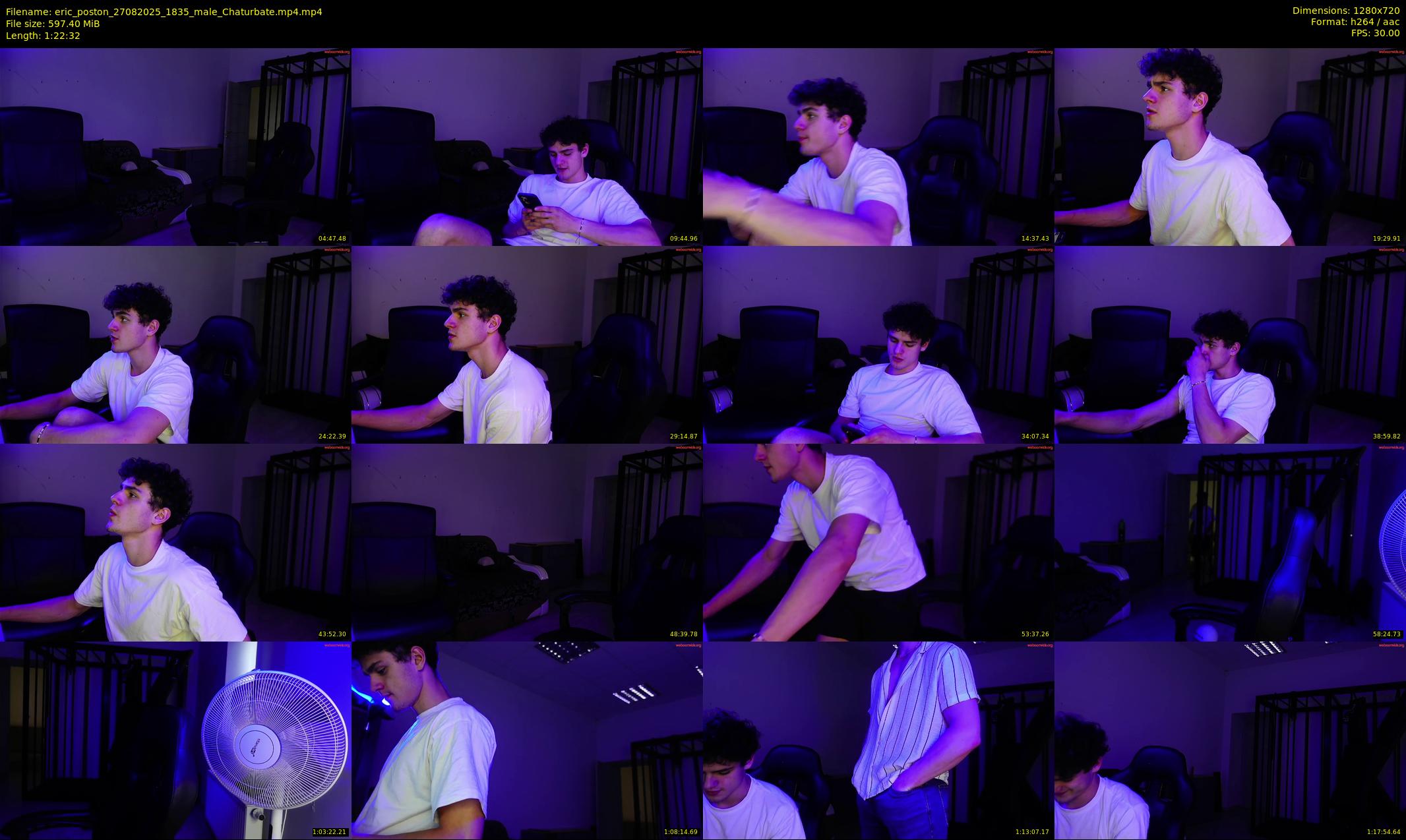 eric_poston — 83 minute Chaturbate male cam show recording, 720p, Aug 27, 2025