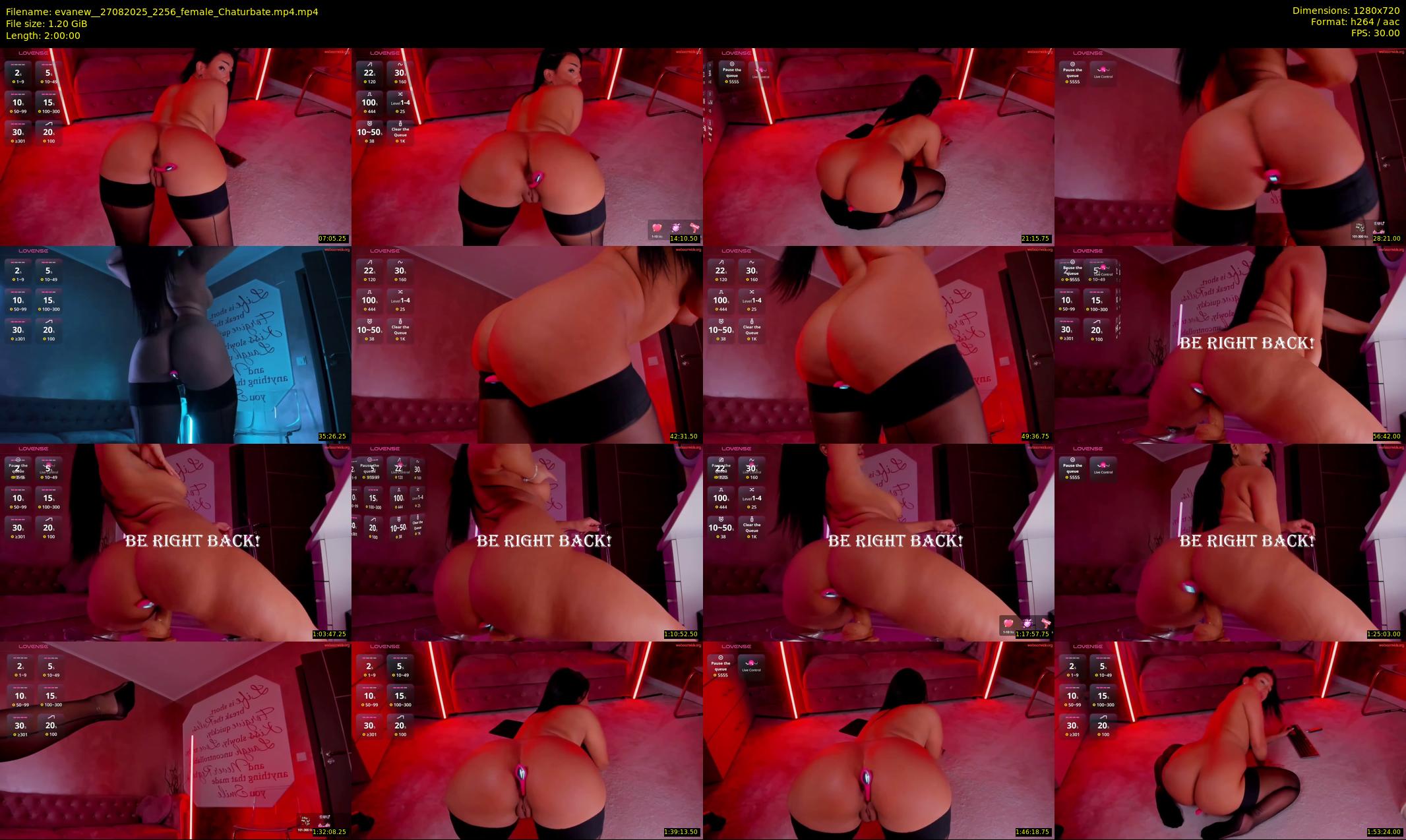 evanew_ — 120 minute Chaturbate female cam show recording, 720p, Aug 27, 2025