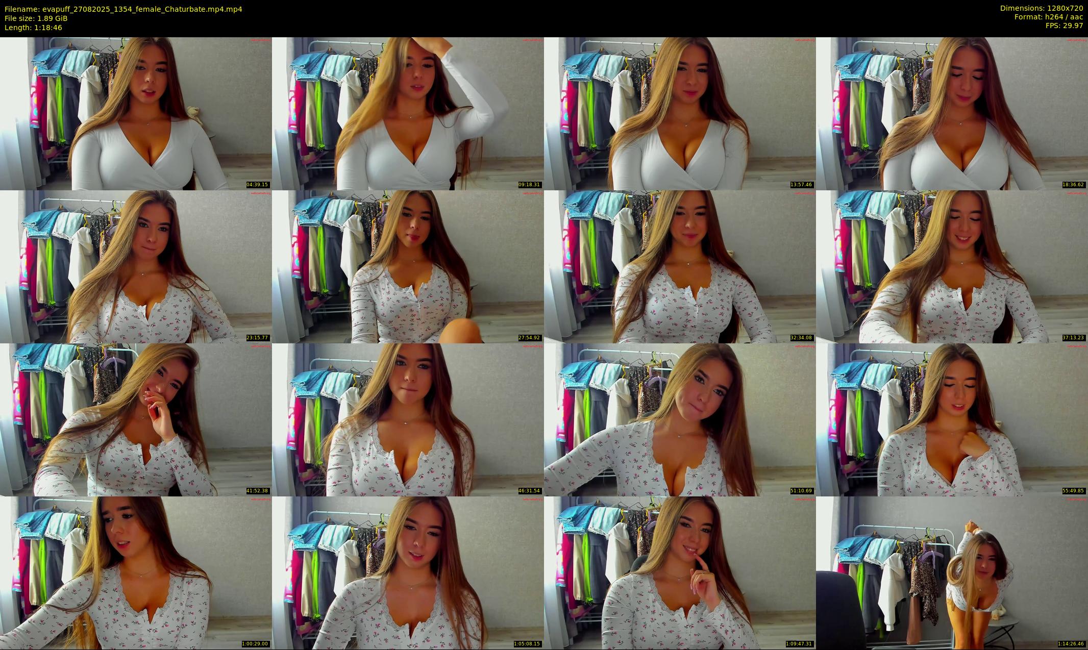 evapuff — 79 minute Chaturbate female cam show recording, 720p, Aug 27, 2025