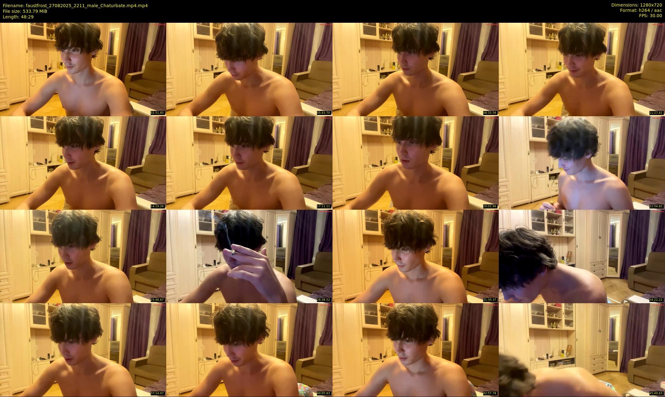 faustfrost — 49 minute Chaturbate male cam show recording, 720p, Aug 27, 2025