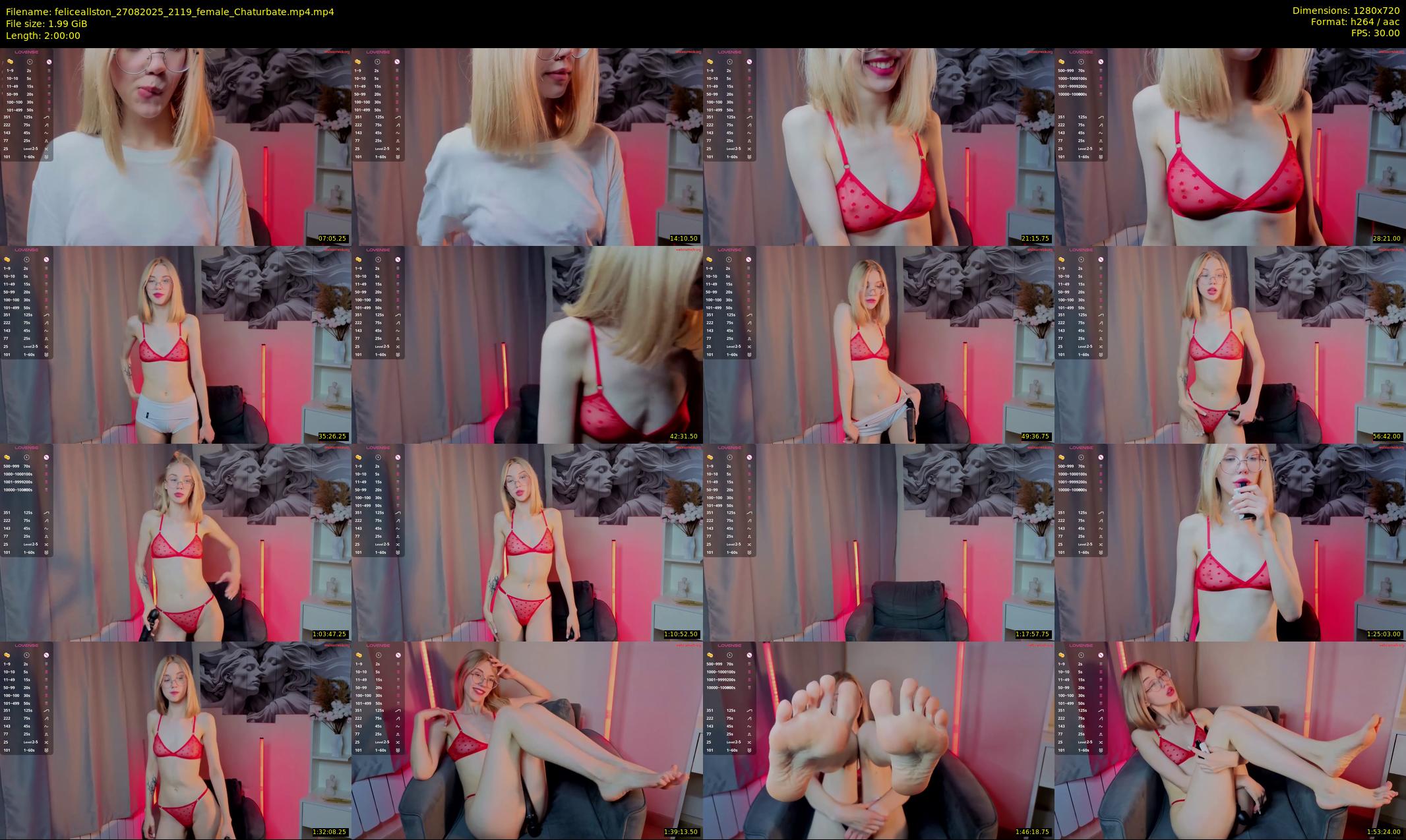 feliceallston — 120 minute Chaturbate female cam show recording, 720p, Aug 27, 2025