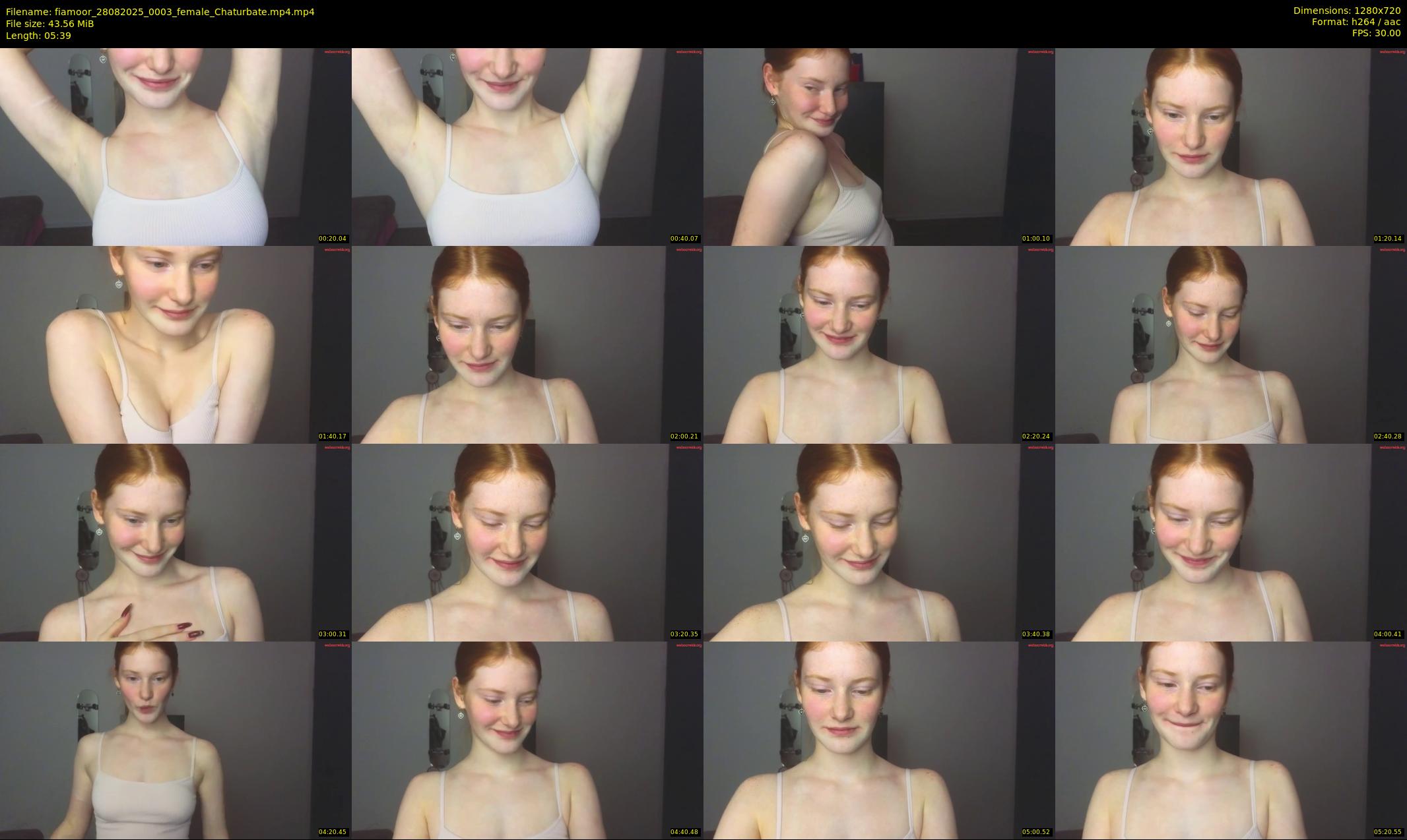 fiamoor — 6 minute Chaturbate female cam show recording, 720p, Aug 28, 2025
