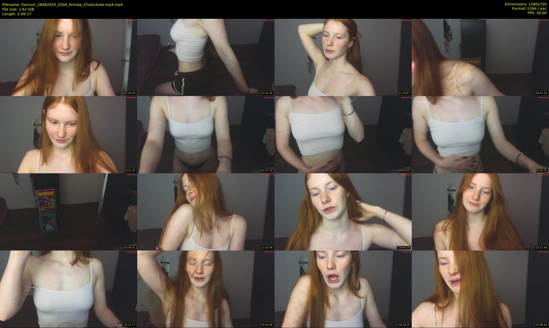 fiamoor — 121 minute Chaturbate female cam show recording, 720p, Aug 28, 2025