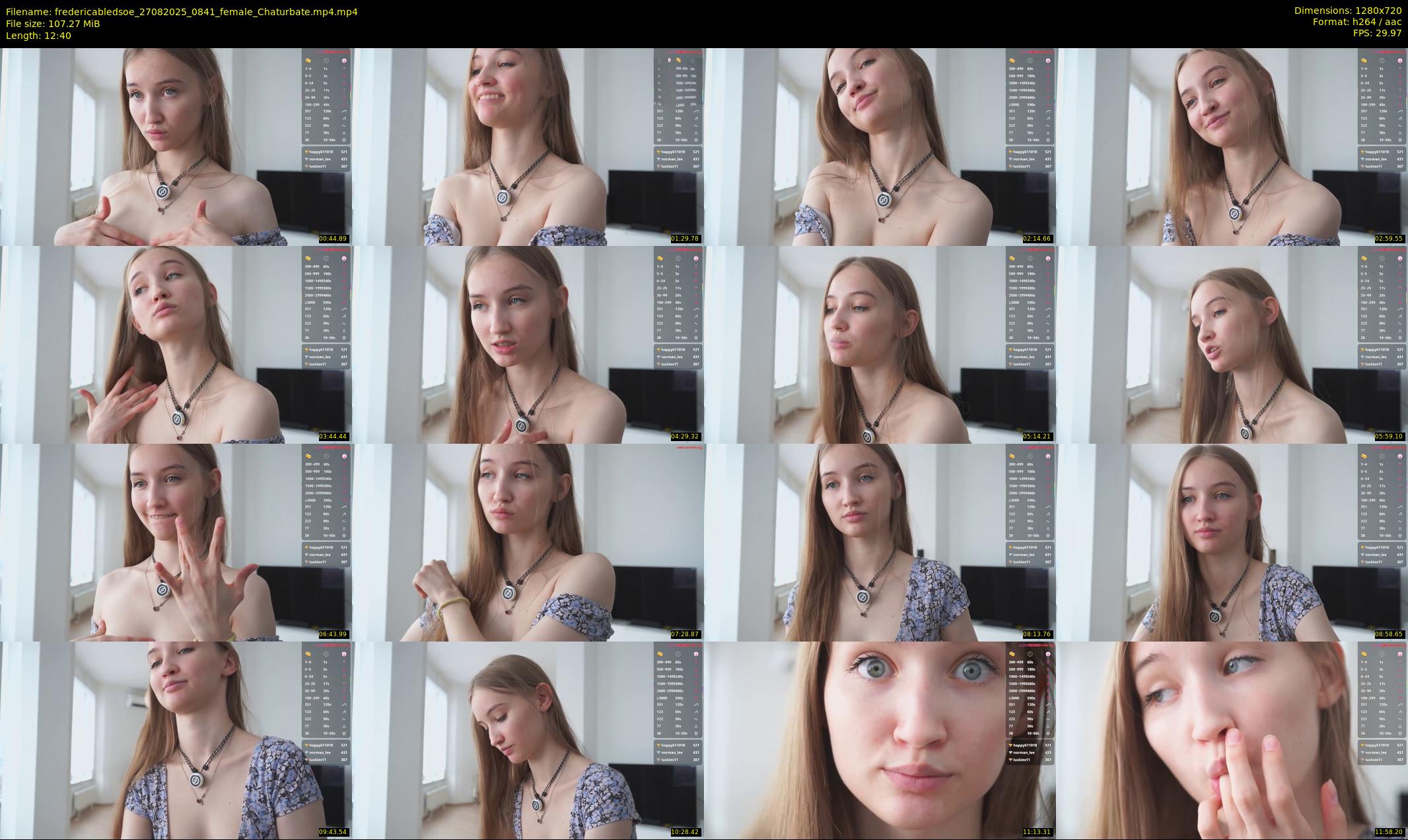 fredericabledsoe — 13 minute Chaturbate female cam show recording, 720p, Aug 27, 2025