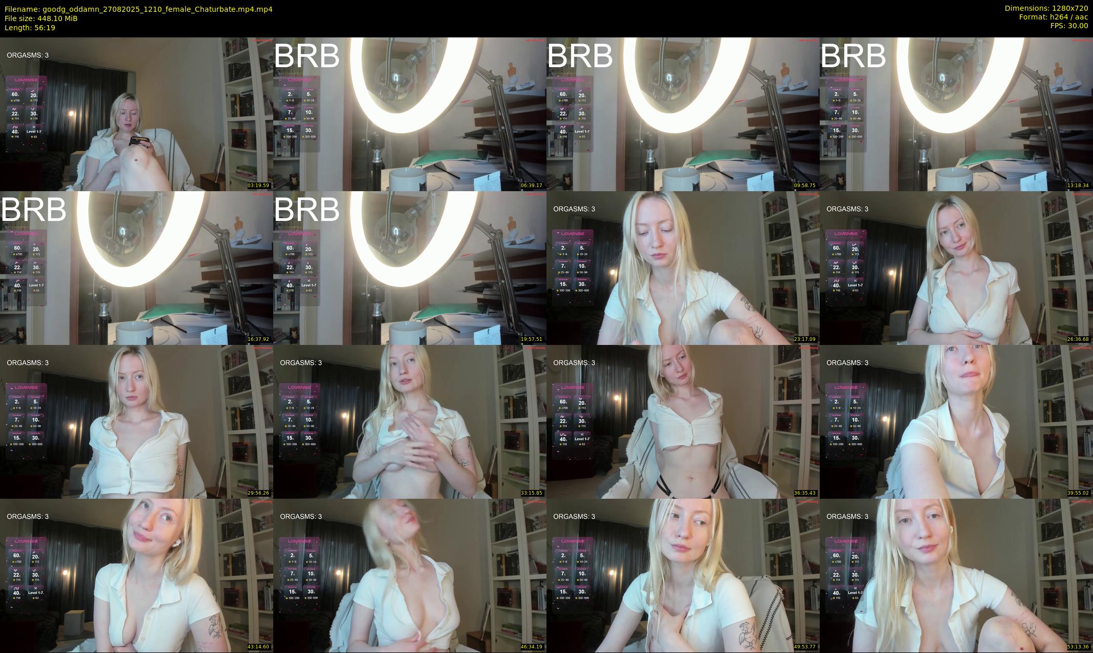 goodg_oddamn — 57 minute Chaturbate female cam show recording, 720p, Aug 27, 2025