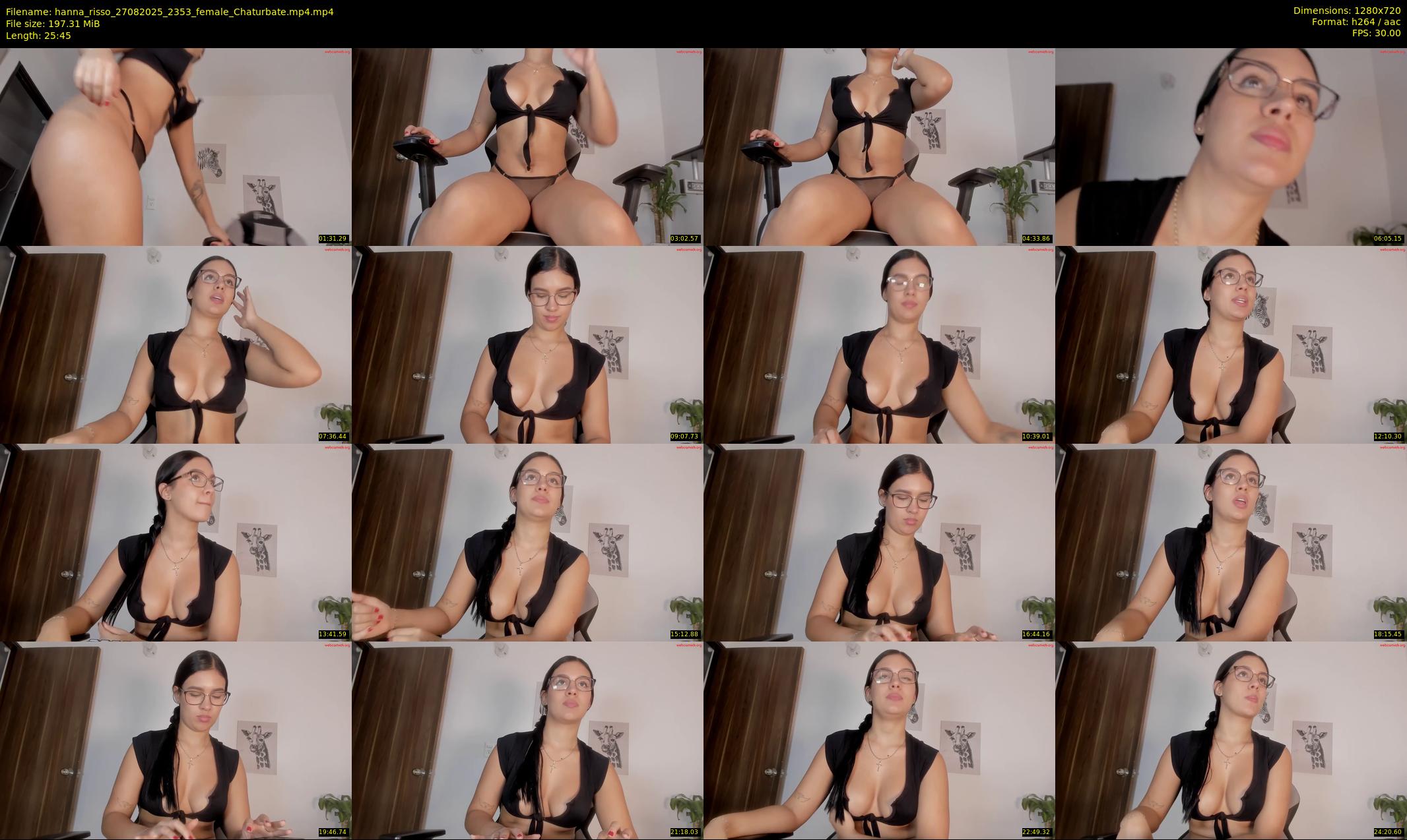 hanna_risso — 26 minute Chaturbate female cam show recording, 720p, Aug 27, 2025
