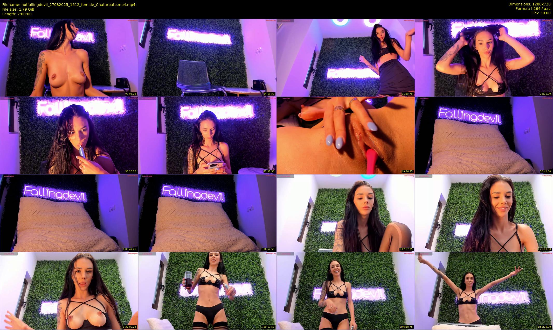 hotfallingdevil — 120 minute Chaturbate female cam show recording, 720p, Aug 27, 2025