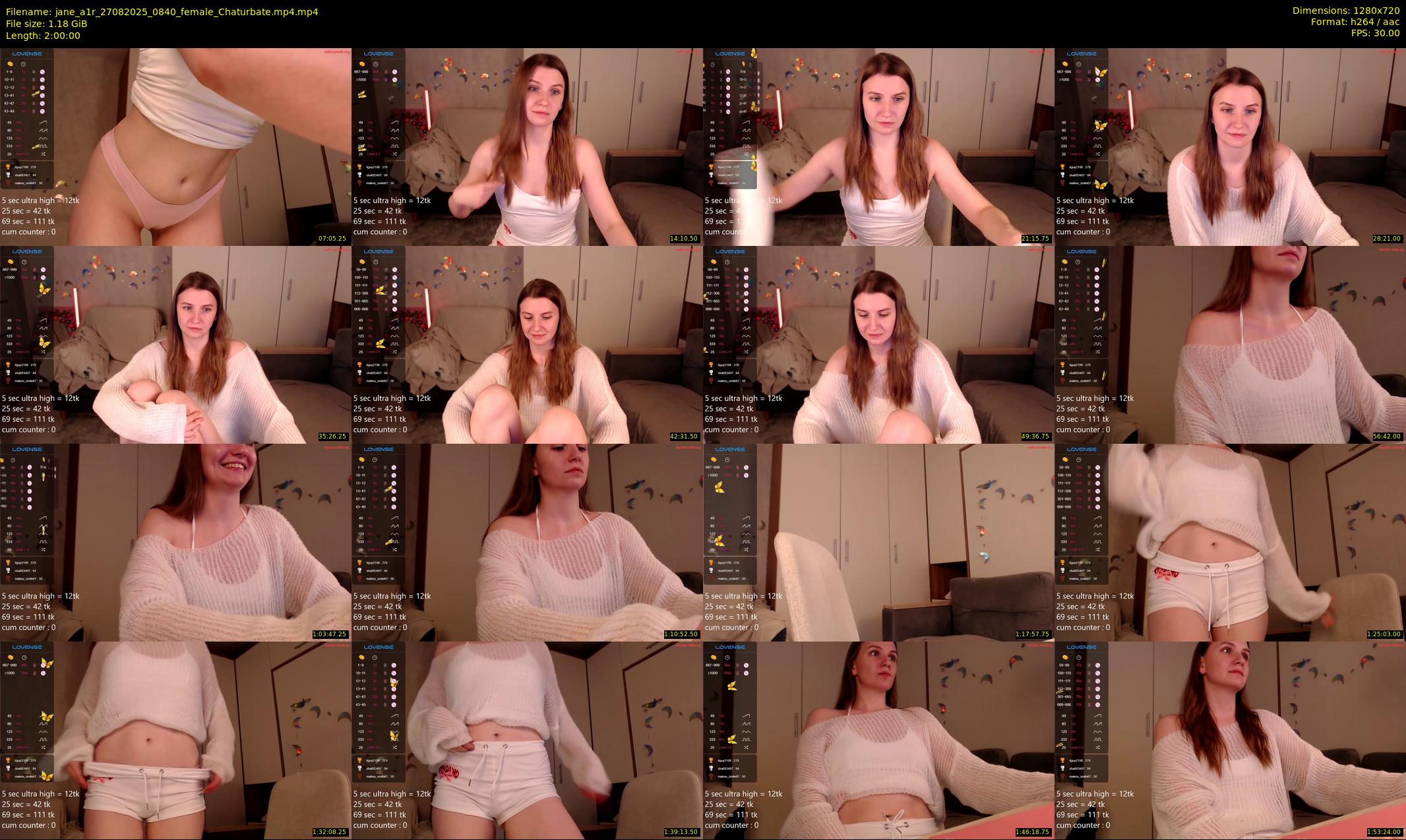 jane_a1r — 120 minute Chaturbate female cam show recording, 720p, Aug 27, 2025
