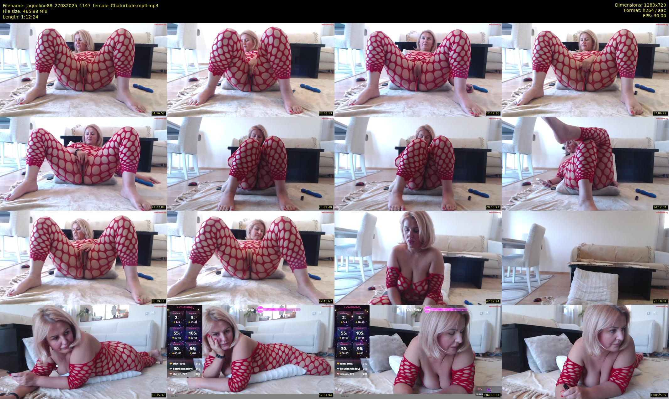 jaqueline88 — 73 minute Chaturbate female cam show recording, 720p, Aug 27, 2025