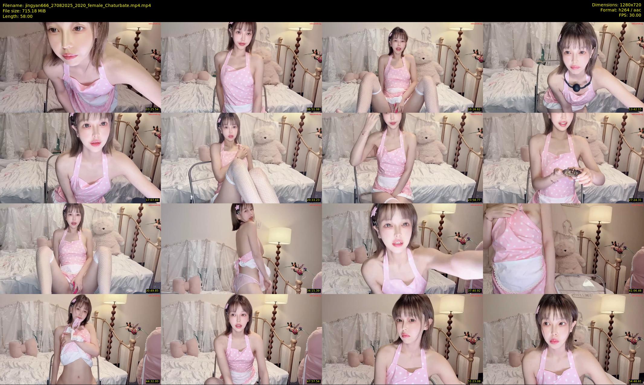 jingyan666 — 58 minute Chaturbate female cam show recording, 720p, Aug 27, 2025