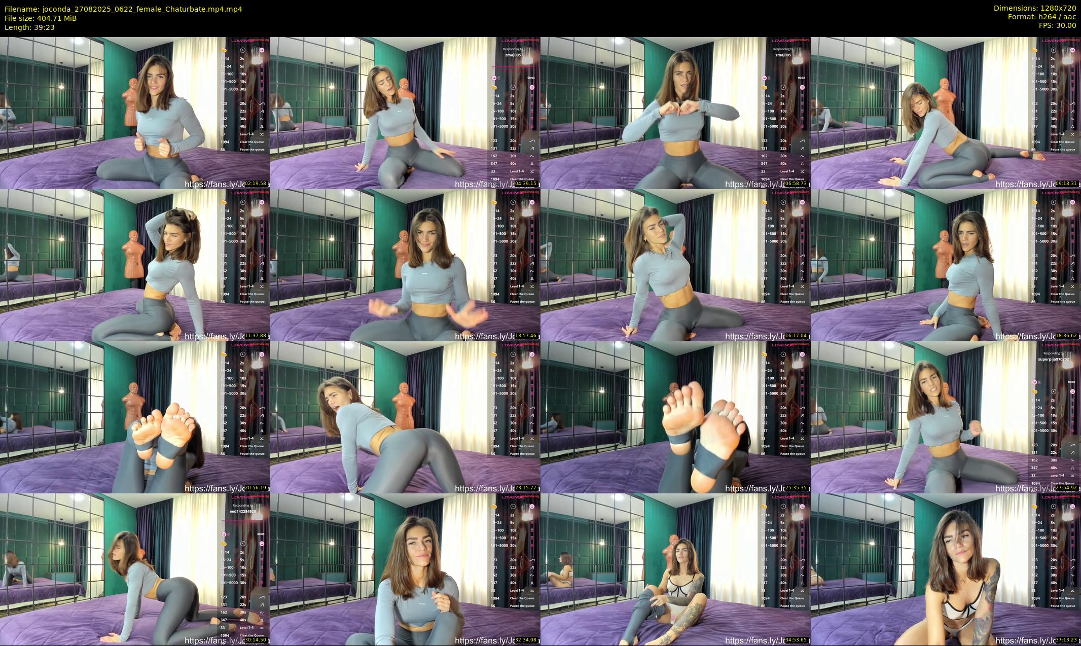 joconda — 40 minute Chaturbate female cam show recording, 720p, Aug 27, 2025