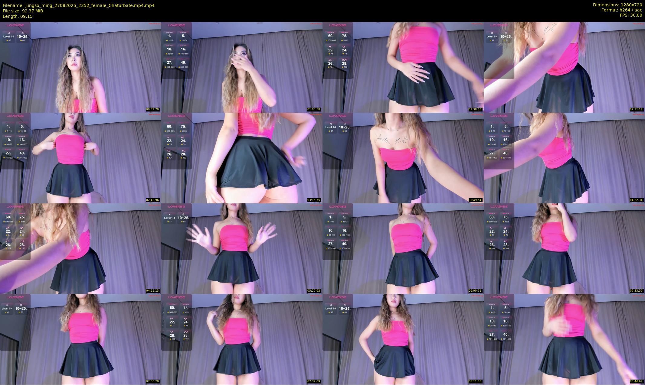jungso_ming — 10 minute Chaturbate female cam show recording, 720p, Aug 27, 2025
