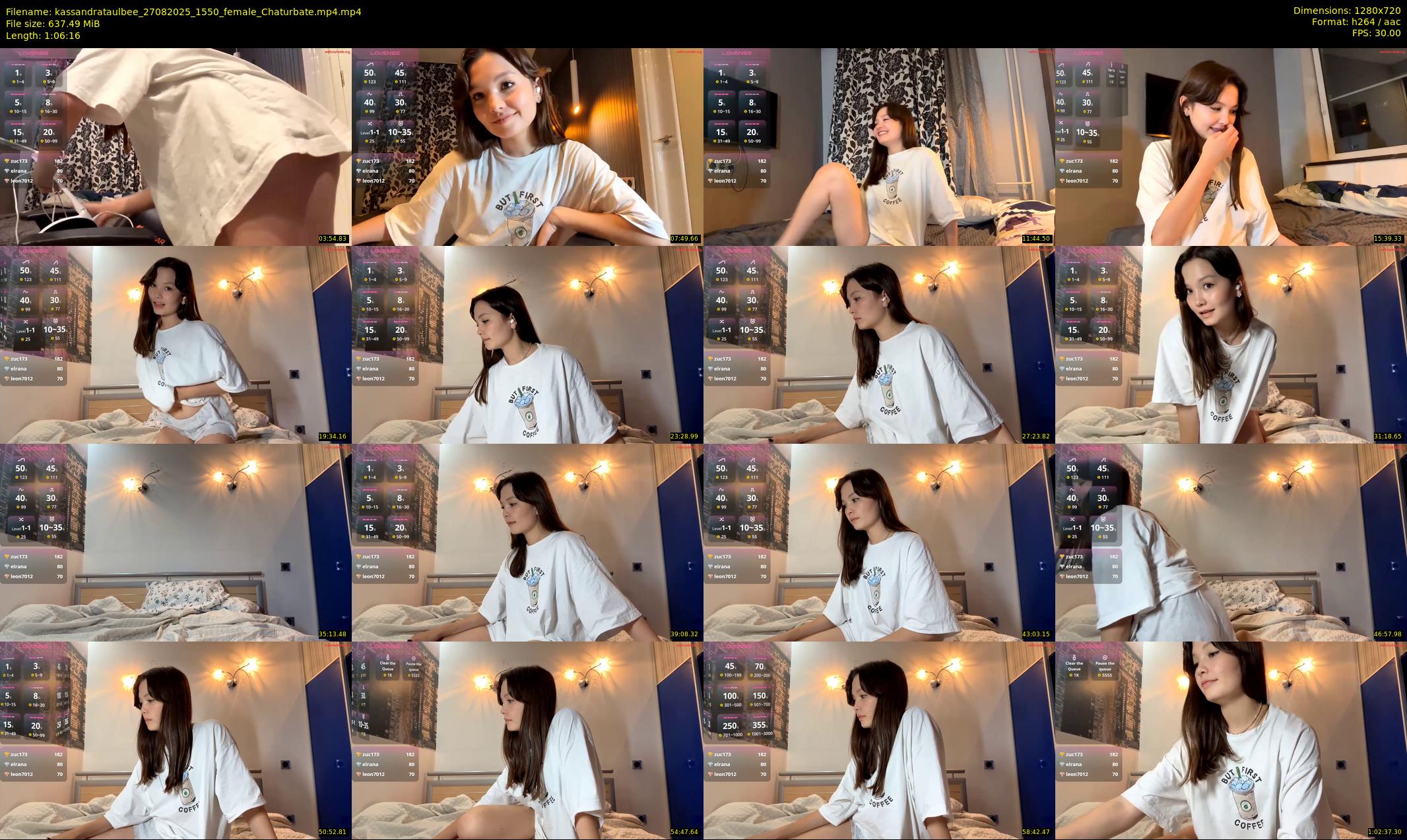 kassandrataulbee — 67 minute Chaturbate female cam show recording, 720p, Aug 27, 2025