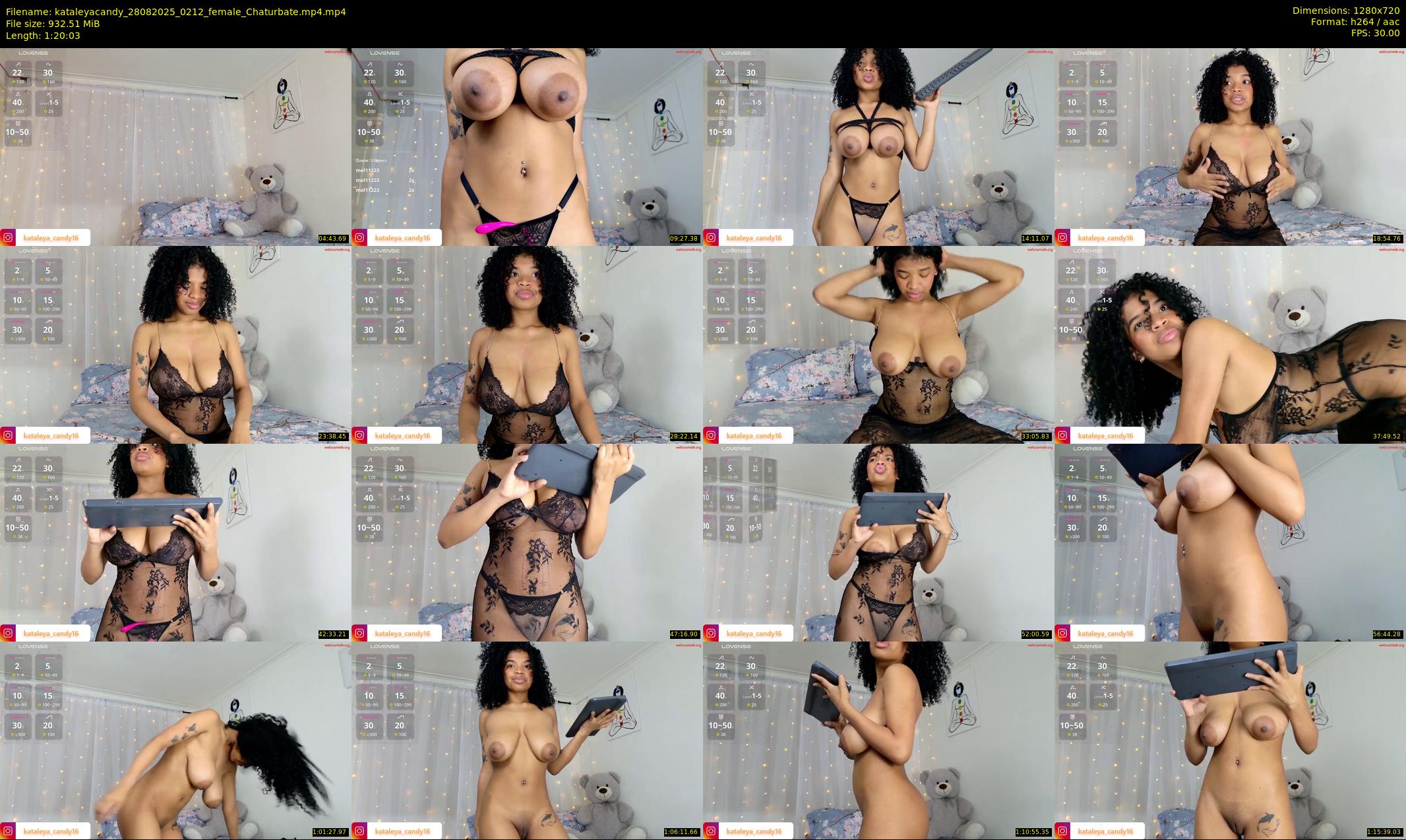kataleyacandy — 81 minute Chaturbate female cam show recording, 720p, Aug 28, 2025