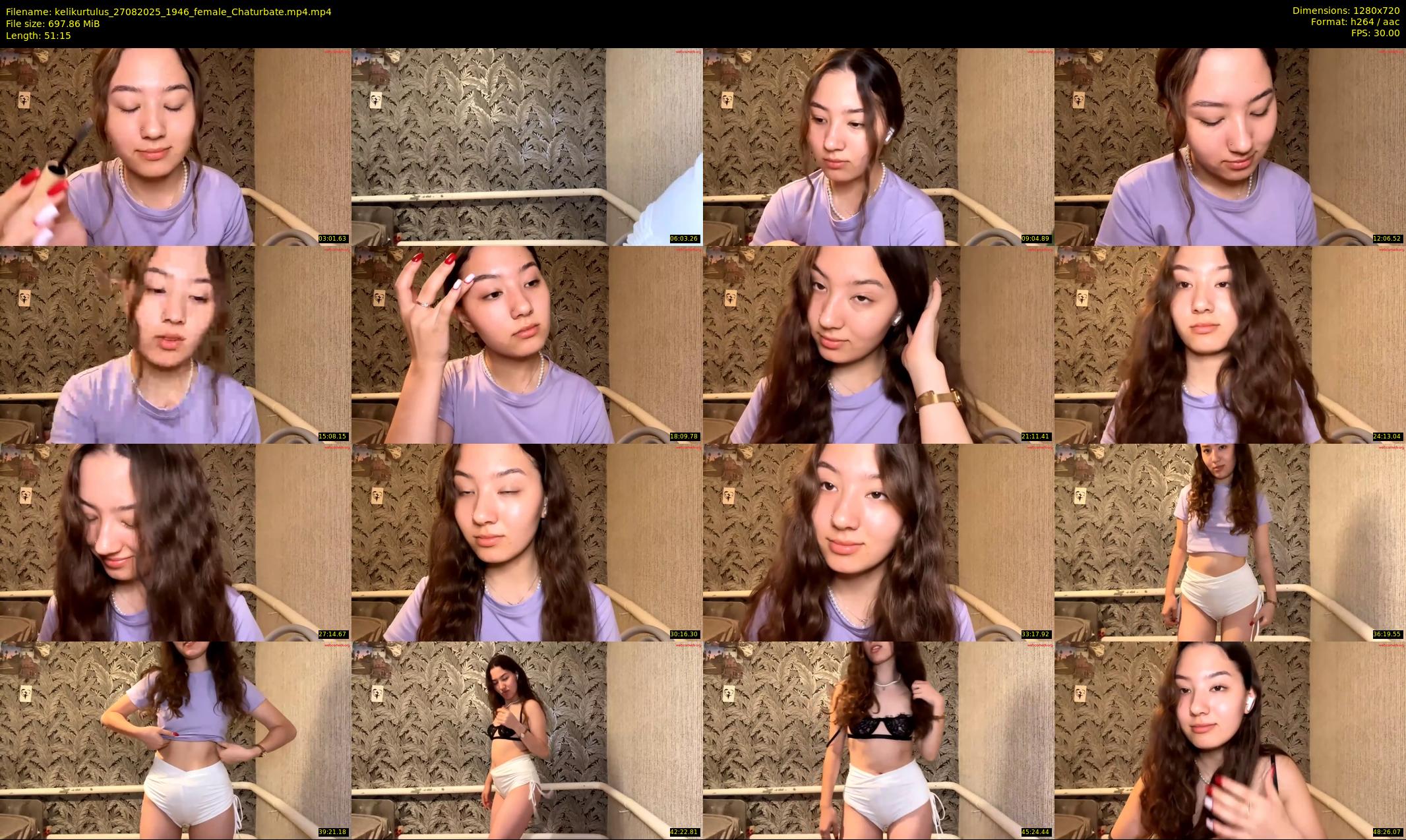 kelikurtulus — 52 minute Chaturbate female cam show recording, 720p, Aug 27, 2025