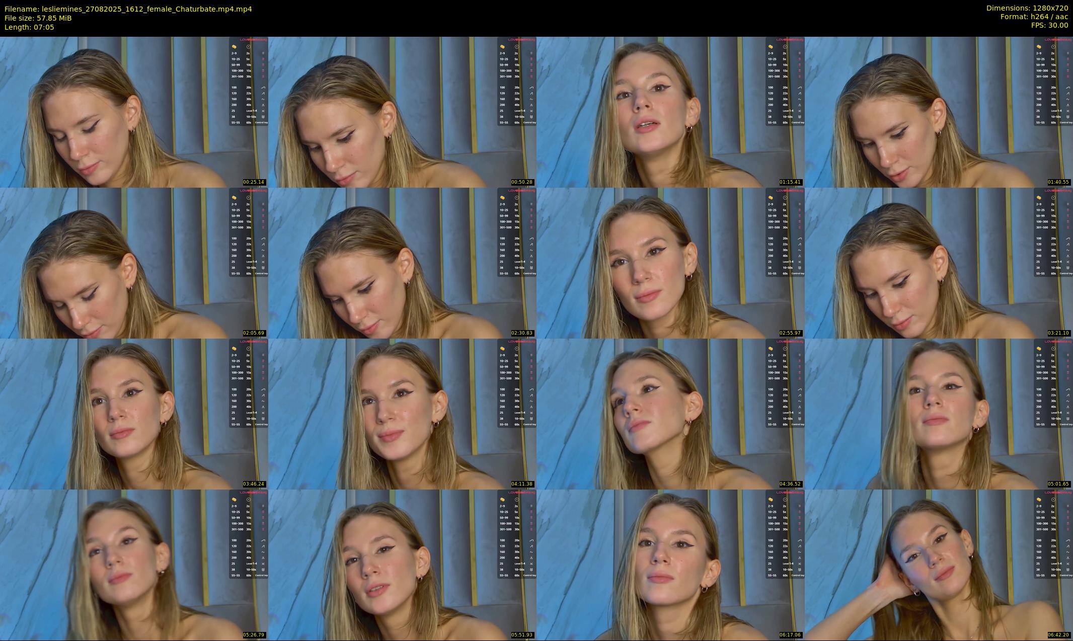 lesliemines — 8 minute Chaturbate female cam show recording, 720p, Aug 27, 2025