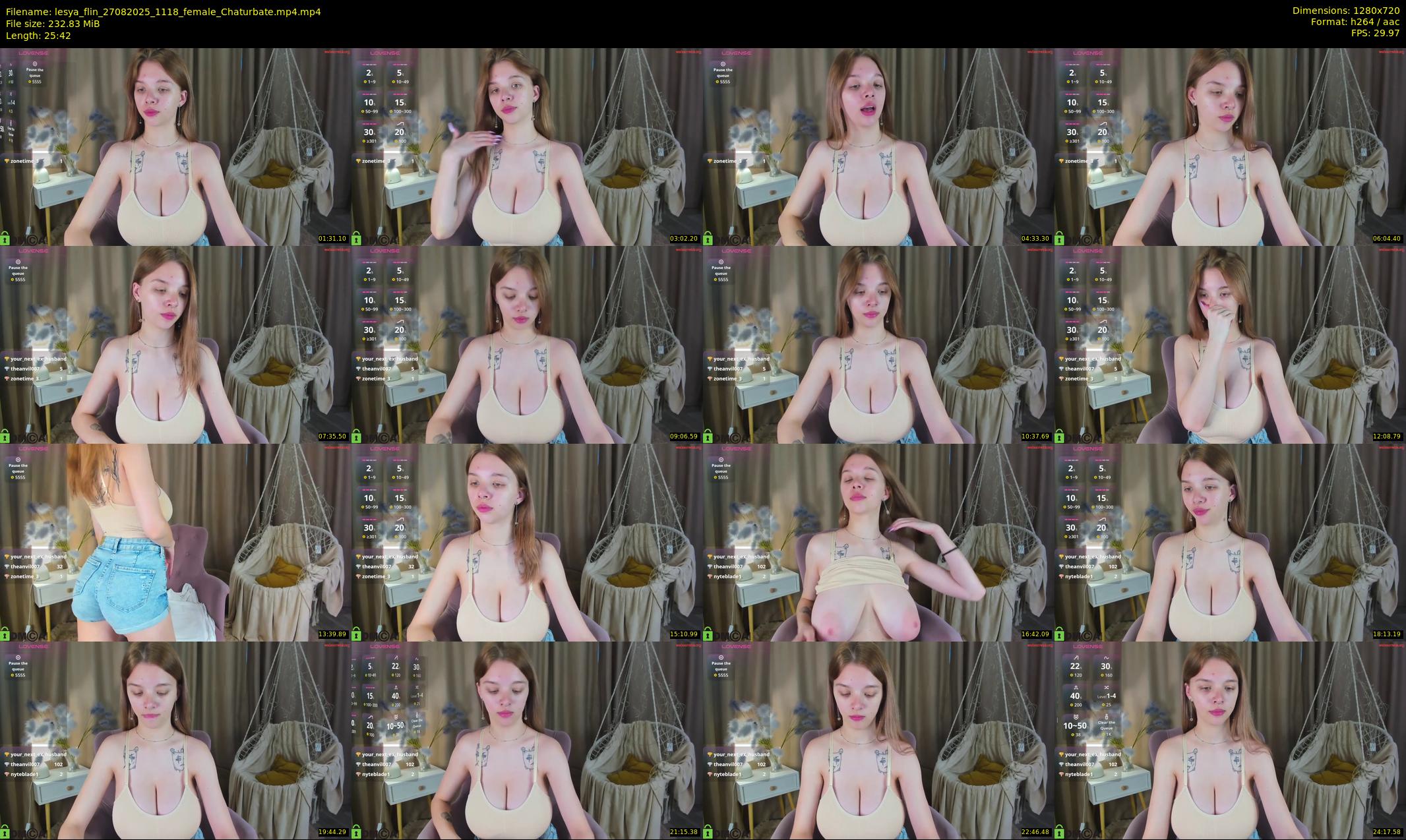 lesya_flin — 26 minute Chaturbate female cam show recording, 720p, Aug 27, 2025