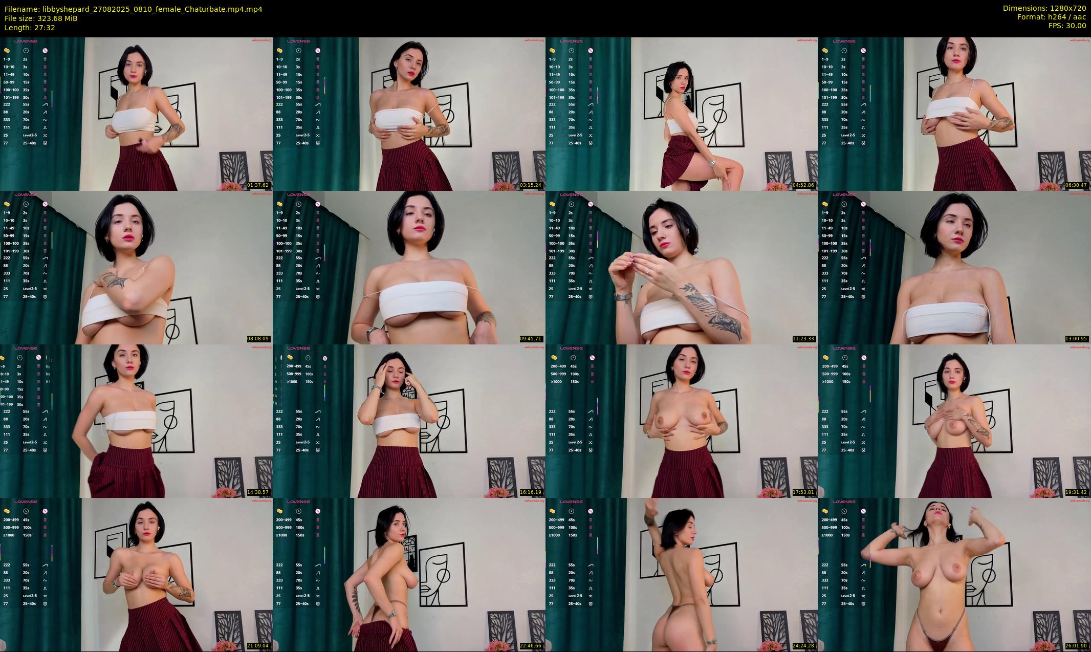 libbyshepard — 28 minute Chaturbate female cam show recording, 720p, Aug 27, 2025